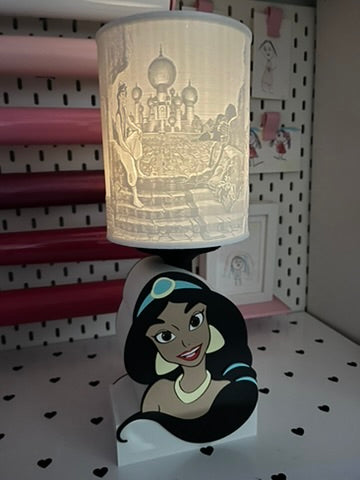 Jasmine Princess Lamp Base & Shade 3MF File | Puck Light Compatible | Digital Download (Copy)