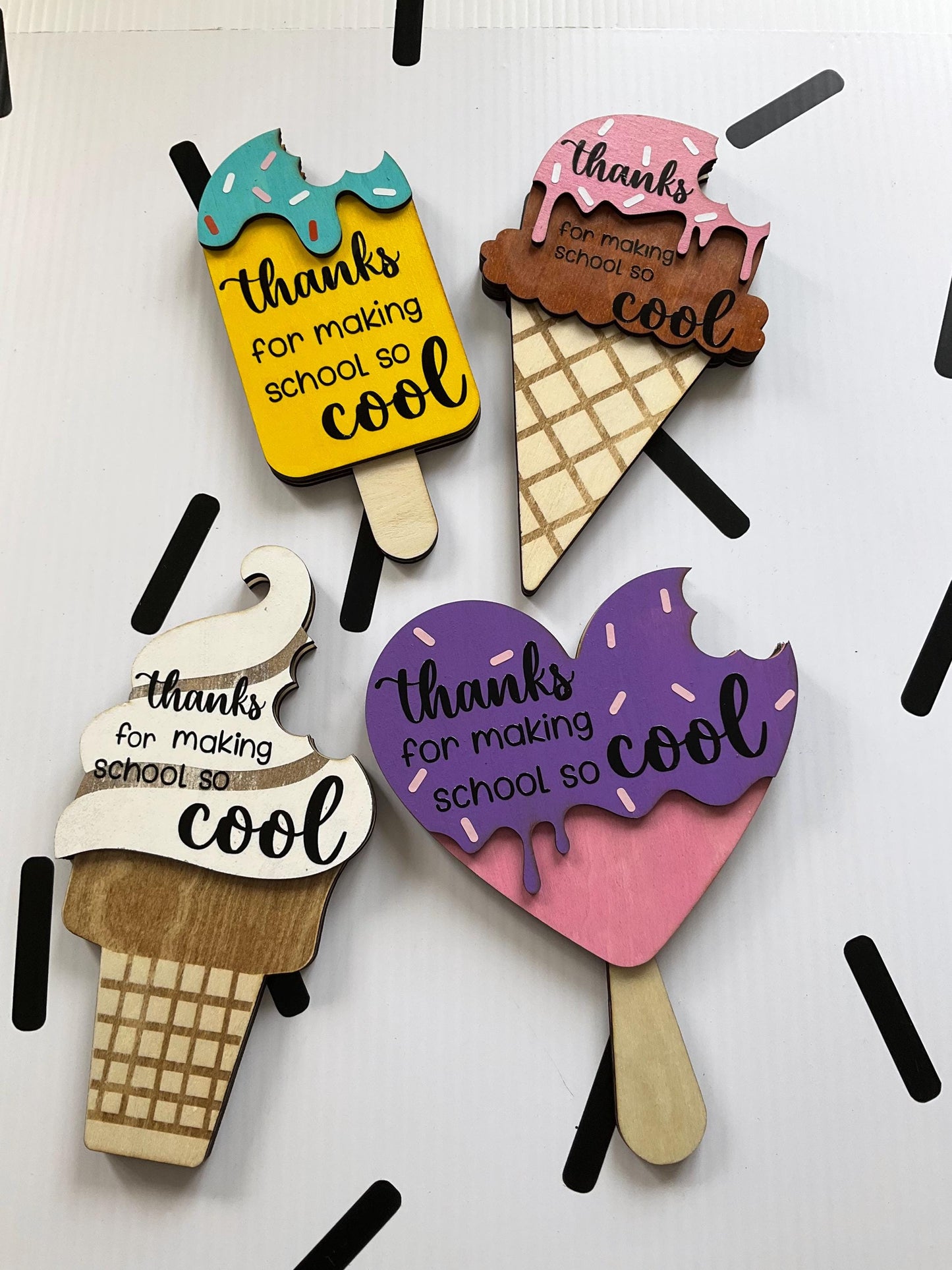 Ice Cream Gift Card Holder Magnet: Teacher Appreciation Gift