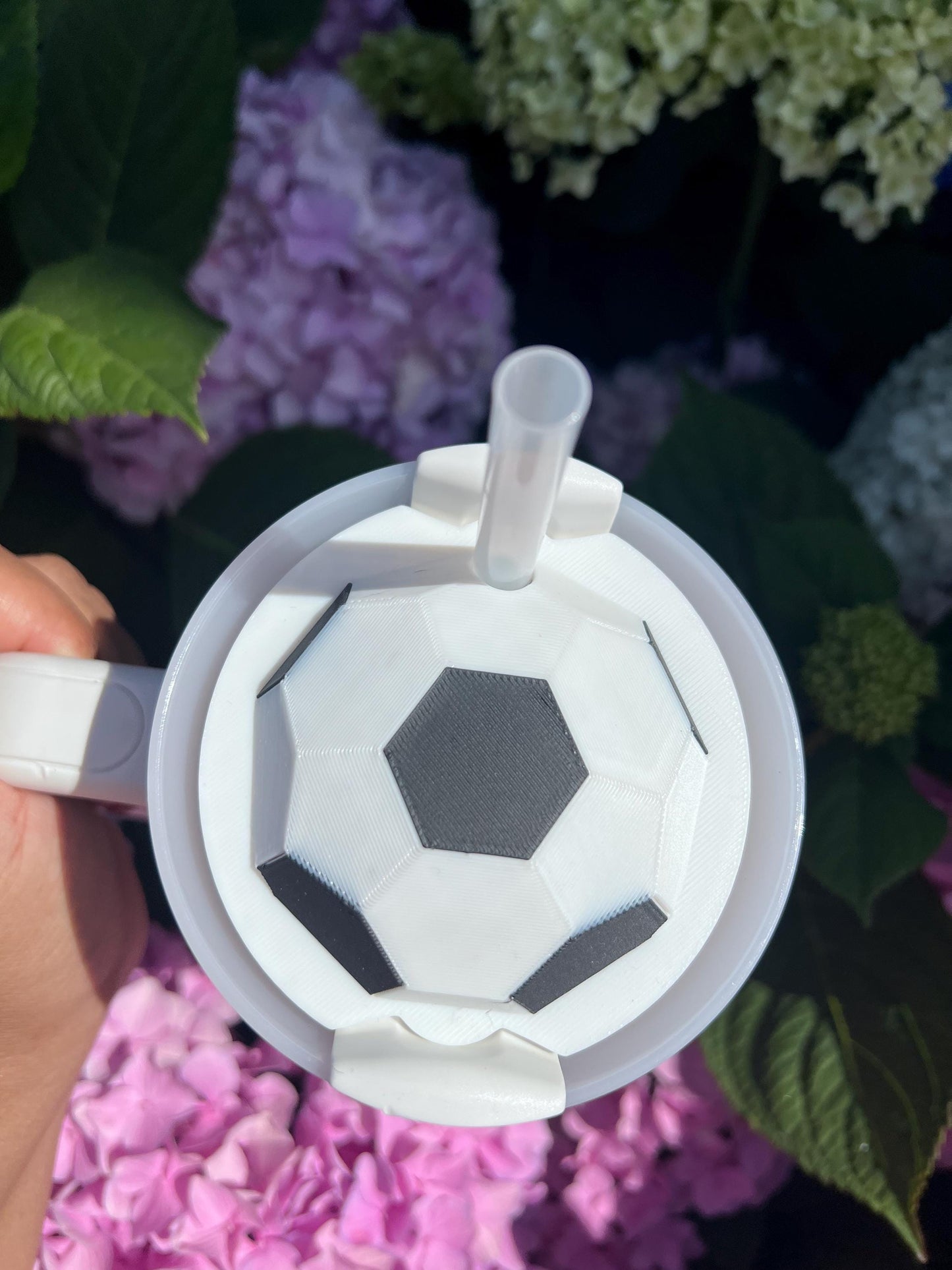 3D Soccer Stanley Cup Topper STL File: Tumbler Accessory (Digital Download