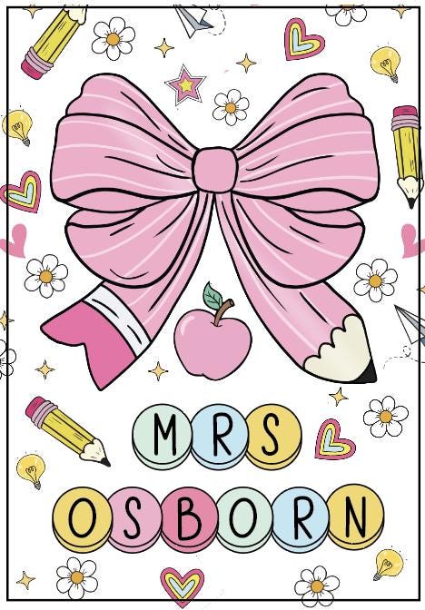 Personalized Teacher ID Badge Holder – Coquette Bow Lanyard With Name Tag | Teacher Gift