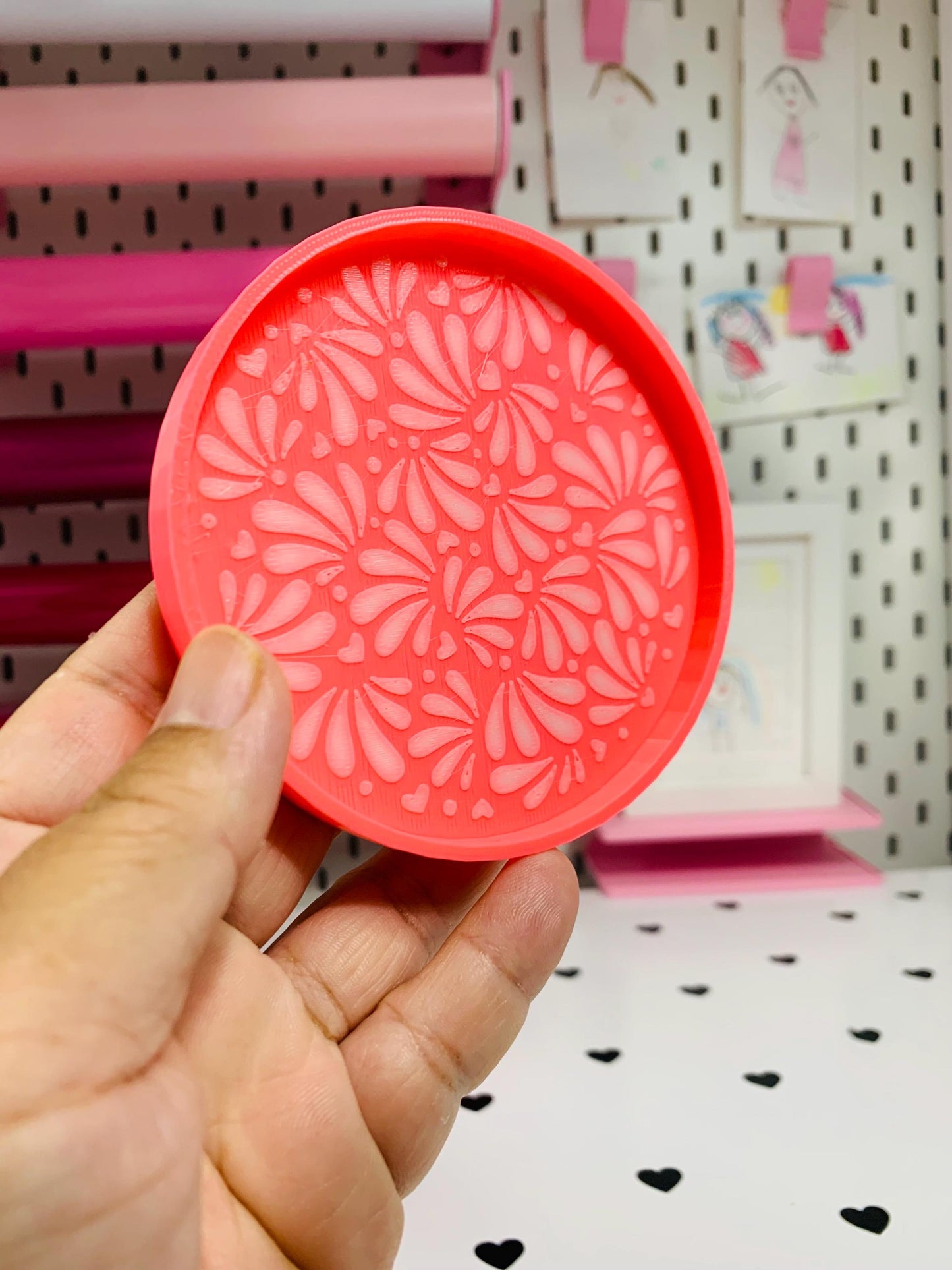 Talavera Coaster 3D Print Files: Mexican-Inspired Design (STL & 3MF) (Digital Download)