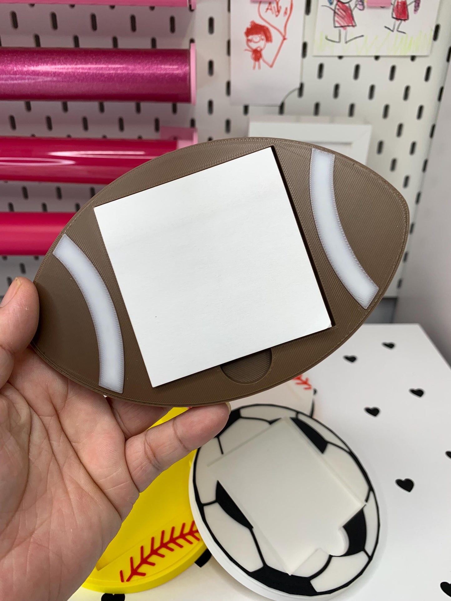 Sports Ball Sticky Note Holder Bundle: 3D Print Files (Digital Download)