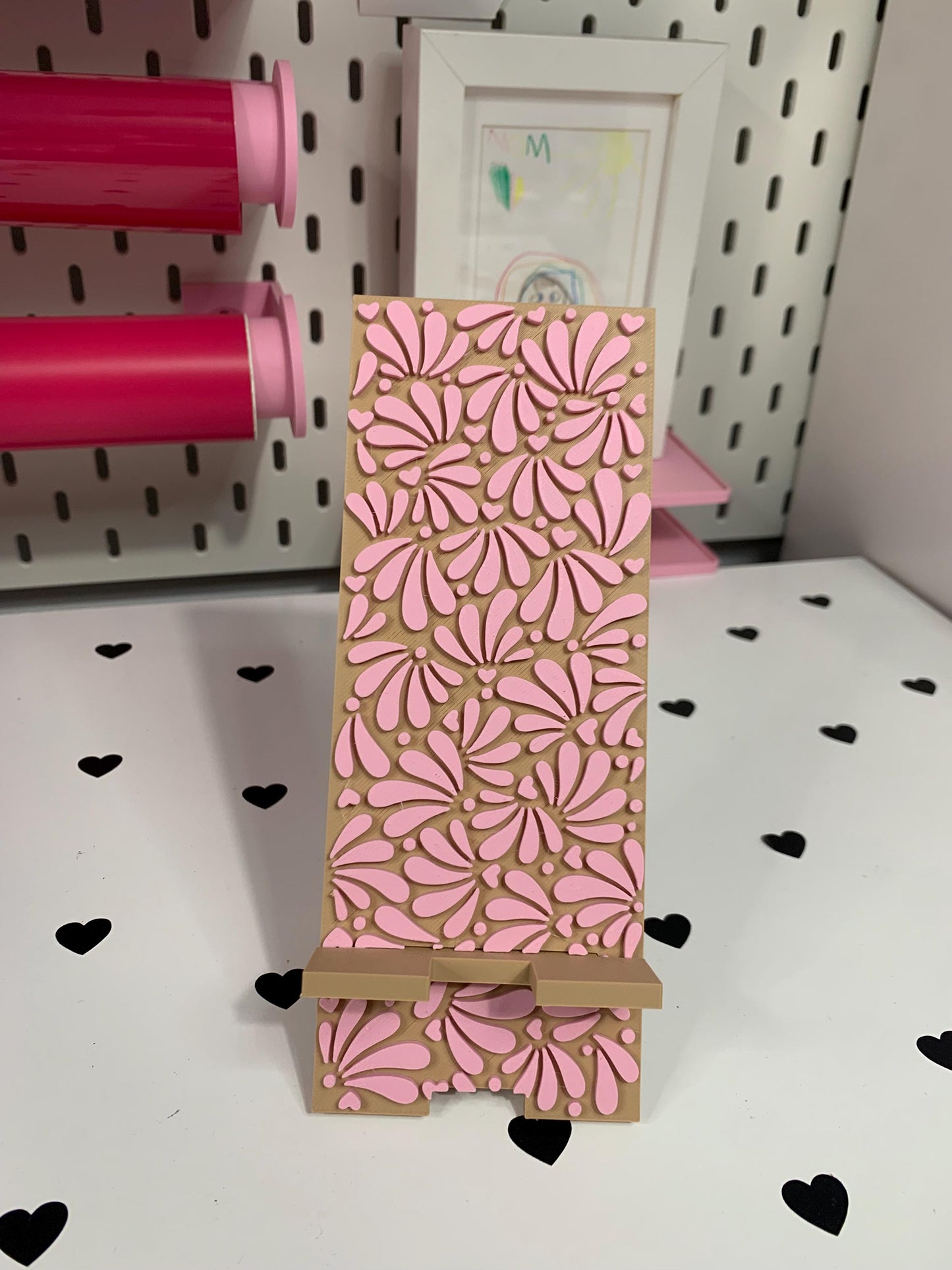 Talavera Phone Stand: 3D Print Floral File (STL & 3MF)