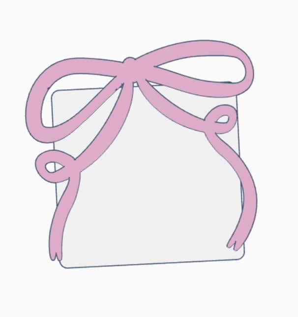 Draping Bow Interchangeable Cover for Glue Storage – 3MF Files | Digital Download | Interchangeable Cover for Glue Storage