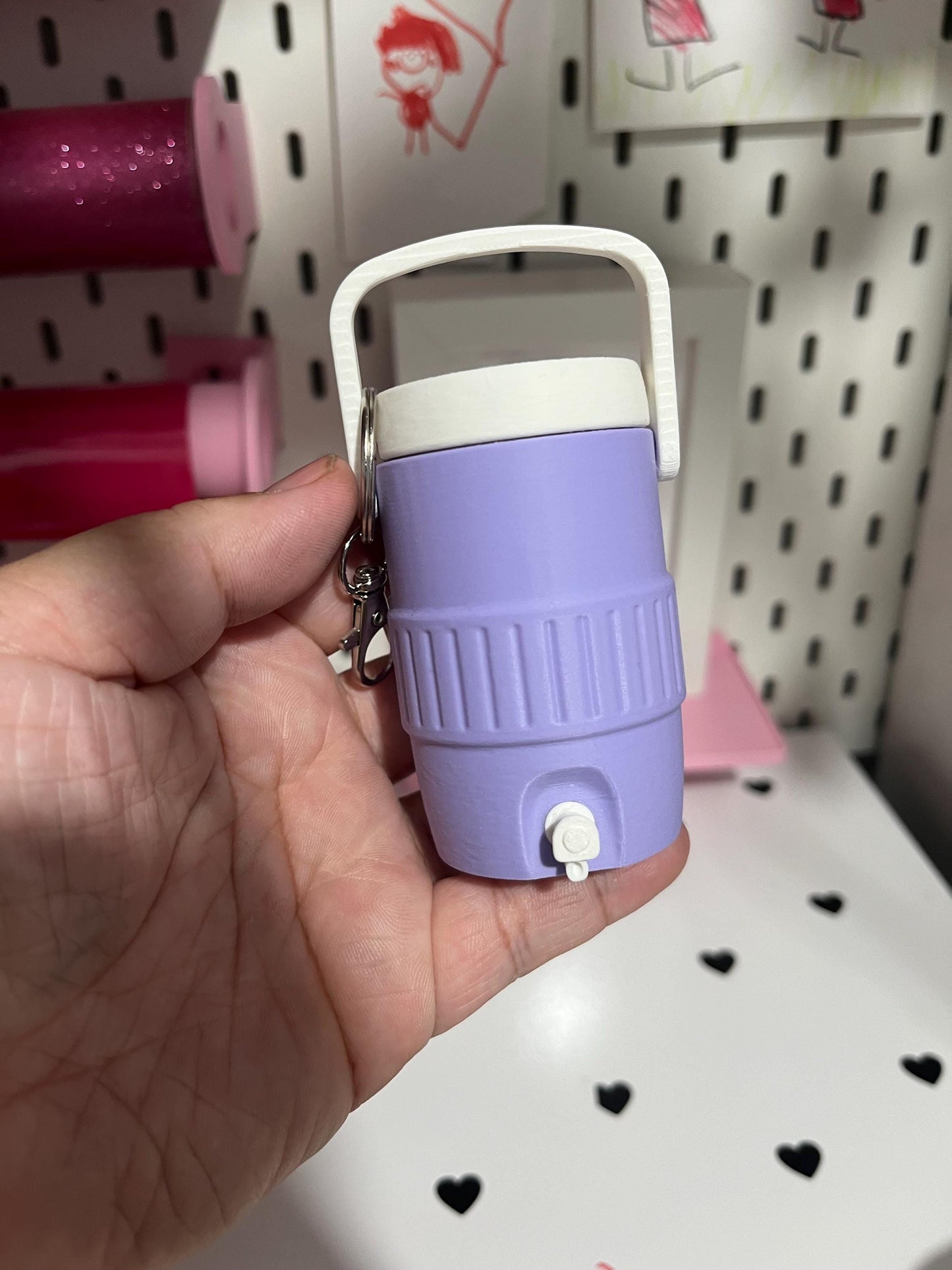 Water Cooler Mini Keychain 3D File | Viral Inspired Design | 3MF Digital Download | Cute Drink Accessory