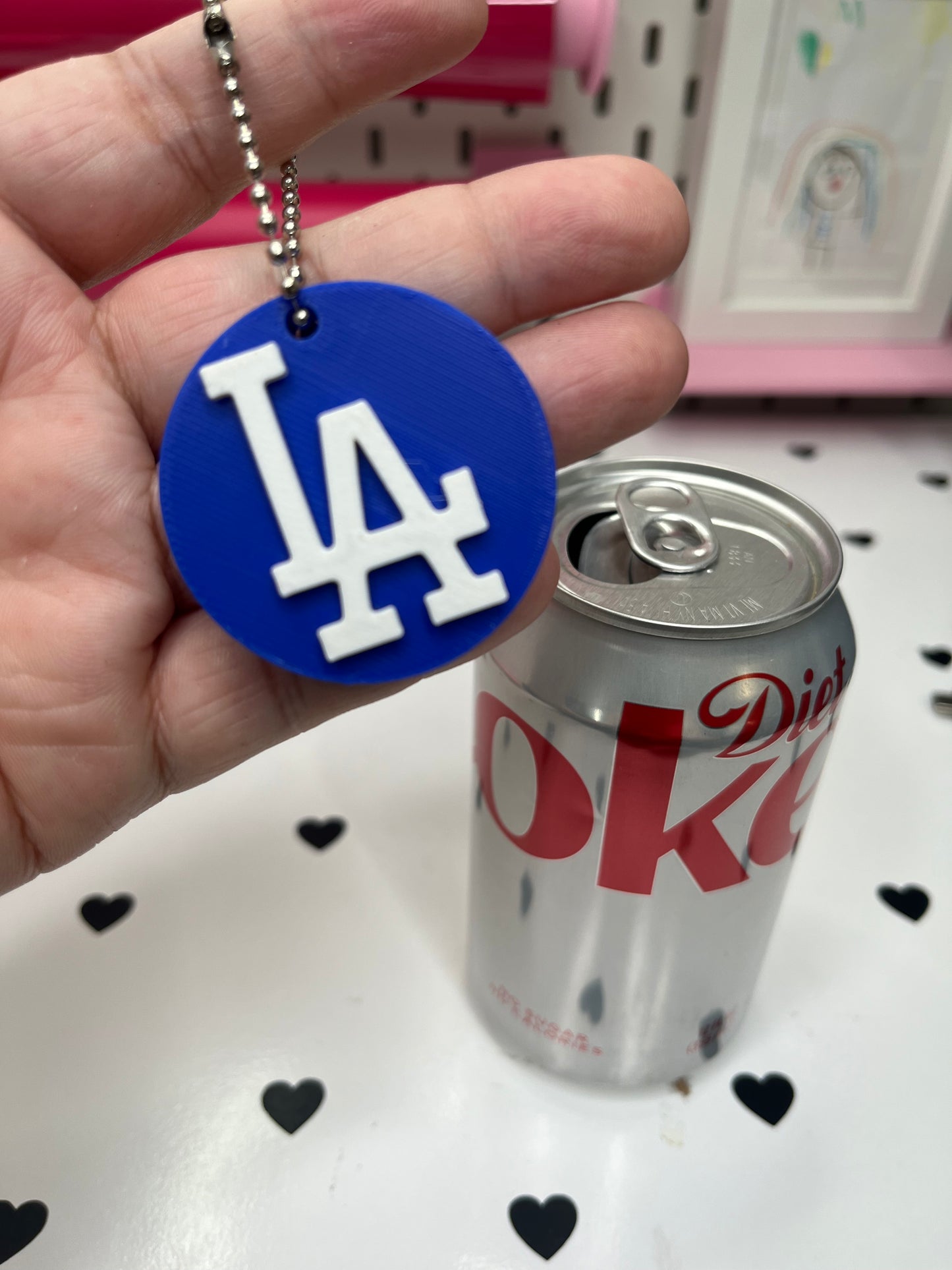 LA Logo Keychain Can Opener & Drink Cover 3MF File | 3-in-1 Tool | 3D Print File | Digital Download (Copy) (Copy)