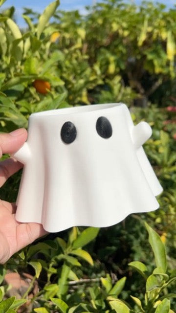 Ghost Ice Cream Pint Holder | Ice Cream Sleeve | Spooky Ghost Ice Cream Pint Holder | Halloween Pint Cozy with Spoon Slot