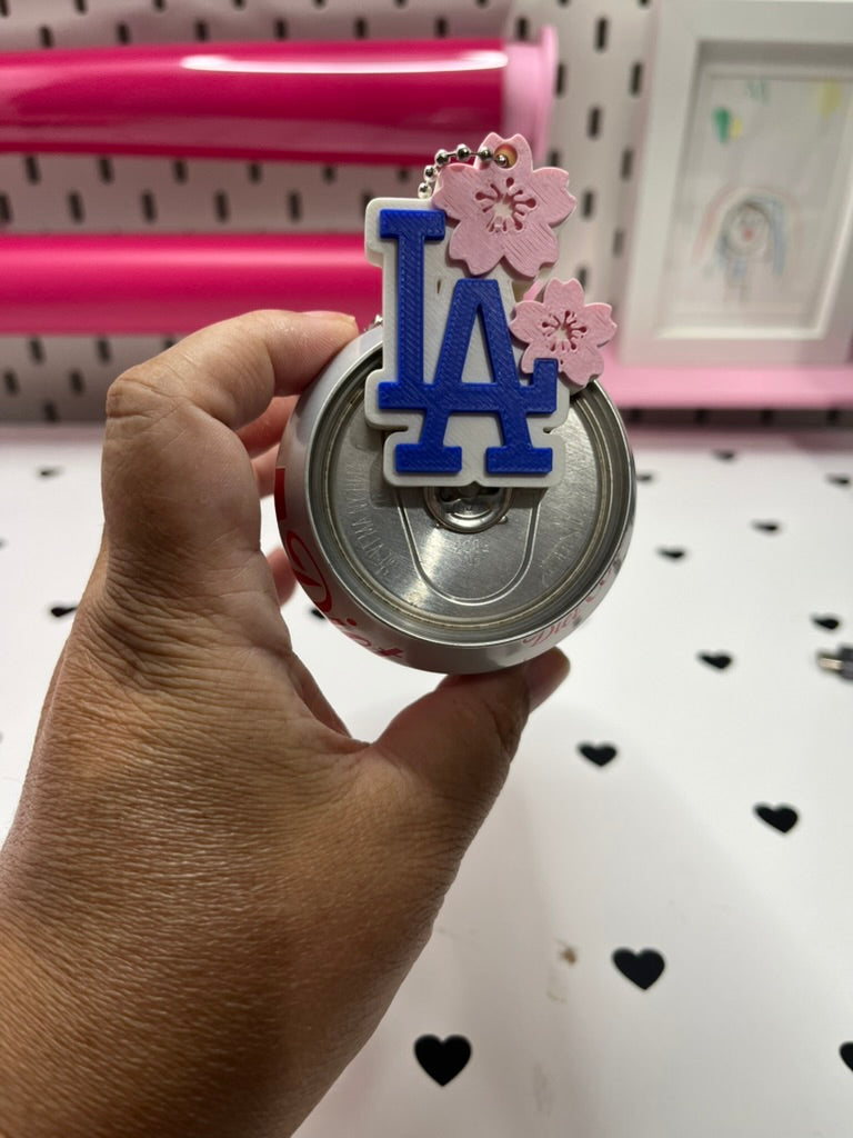 LA Cherry Blossom Keychain Can Opener & Drink Cover 3MF File | 3-in-1 Tool | 3D Print File | Digital Download (Copy) (Copy) (Copy)