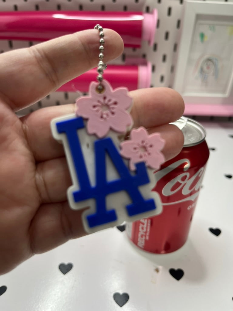 LA Cherry Blossom Keychain Can Opener & Drink Cover 3MF File | 3-in-1 Tool | 3D Print File | Digital Download (Copy) (Copy) (Copy)