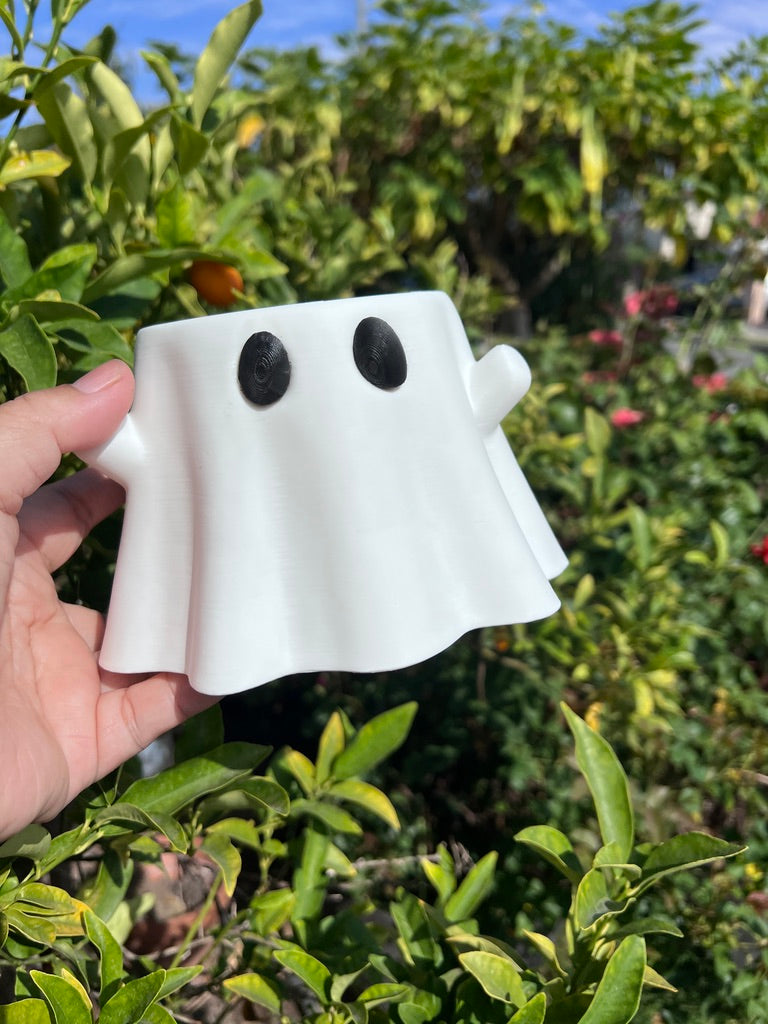Ghost Ice Cream Pint Holder | Ice Cream Sleeve | Spooky Ghost Ice Cream Pint Holder | Halloween Pint Cozy with Spoon Slot