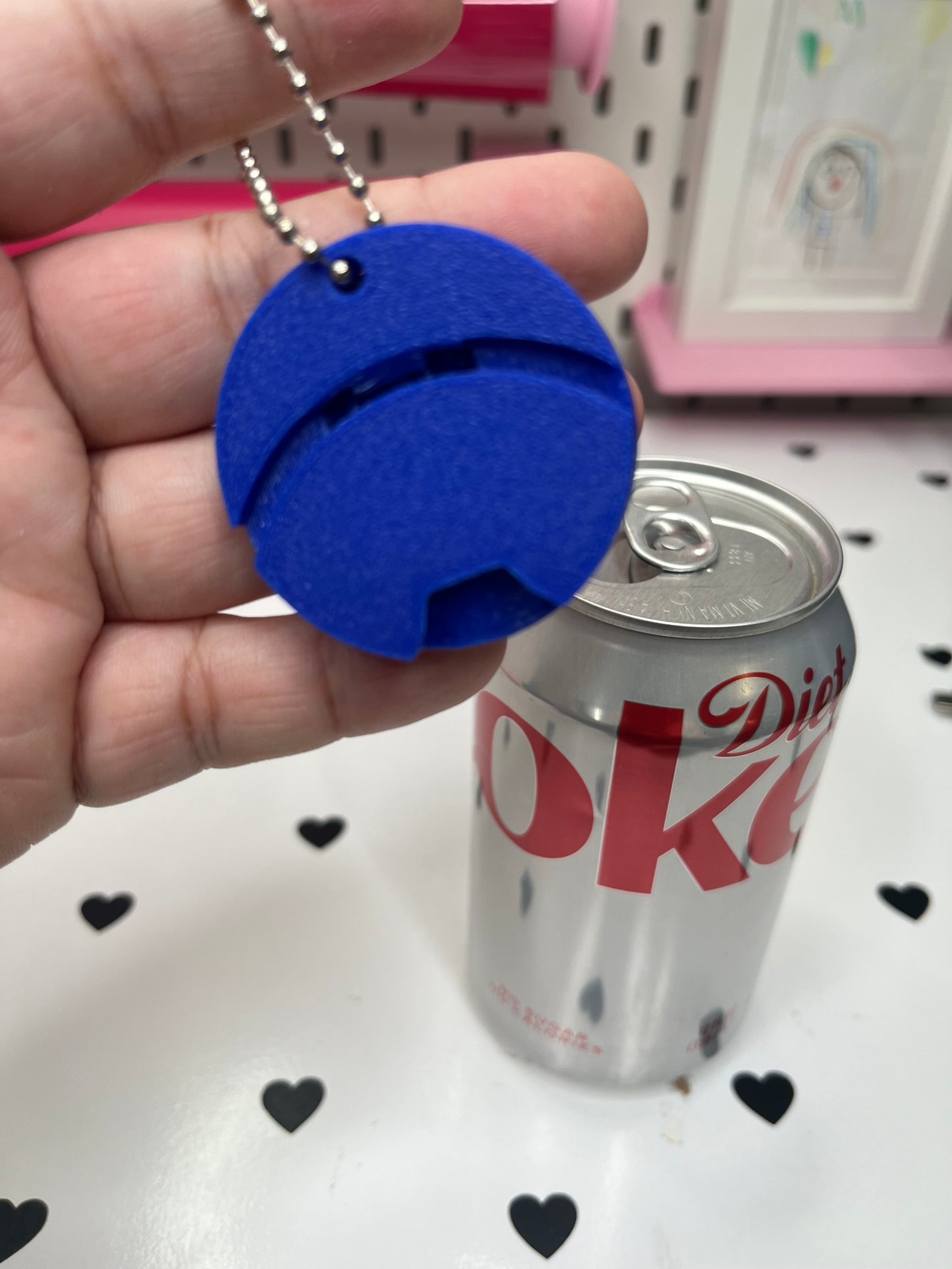 LA Circle Keychain Can Opener & Drink Cover 3MF File | 3-in-1 Tool | 3D Print File | Digital Download (Copy)