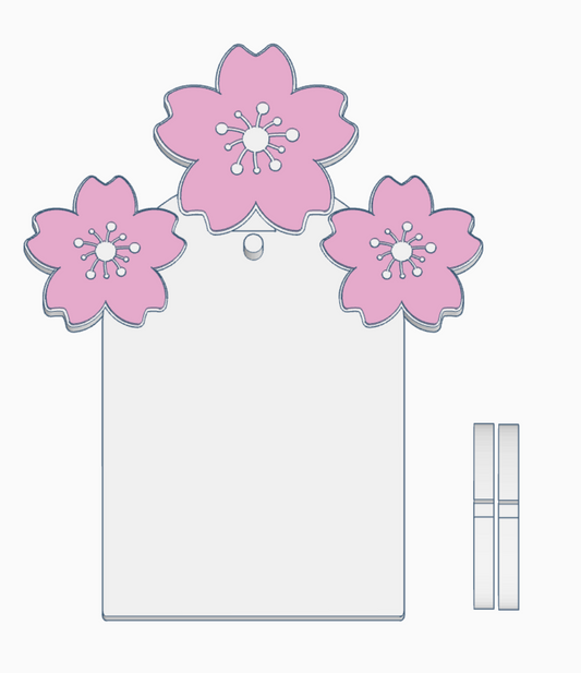 Cherry Blossom Key Display Stand – 3MF Files | Digital Download Key Display Stand