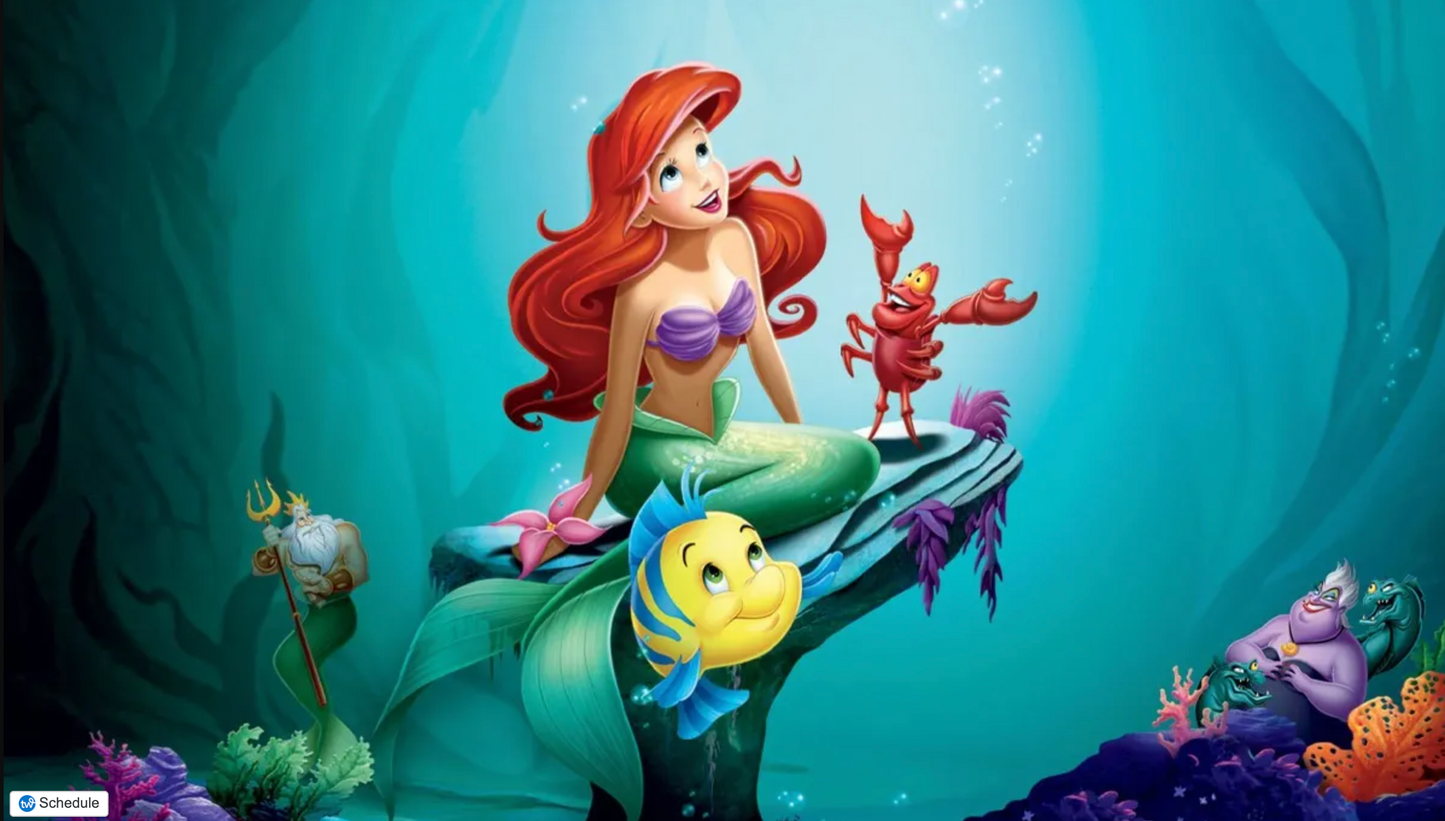 Ariel Princess Lamp Base &amp; Shade 3MF File | Puck Light Compatible | Digital Download