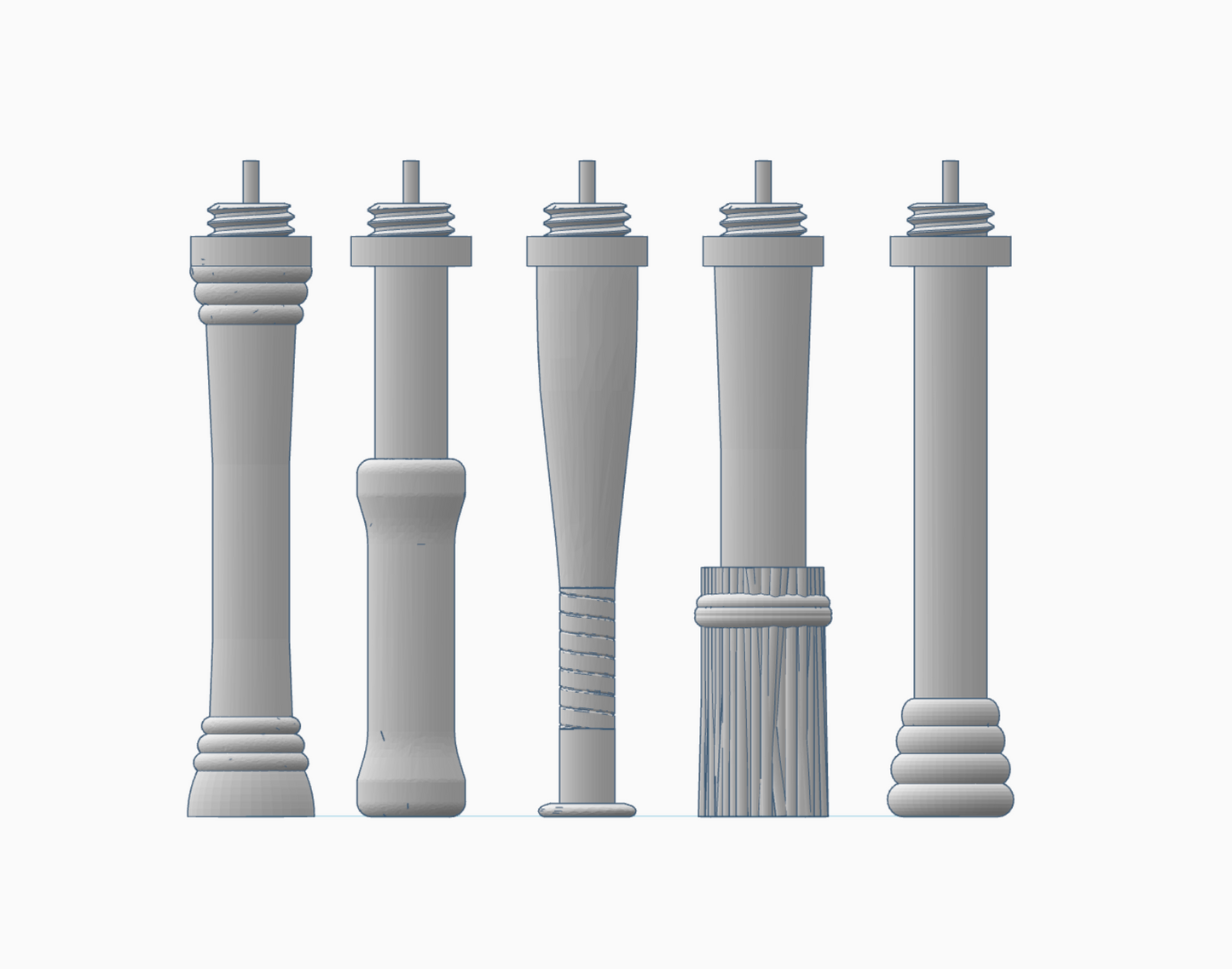 DIY Pay Wand Handle Set | Additional Digital Files | 6 Wand Styles | STL/3MF Files