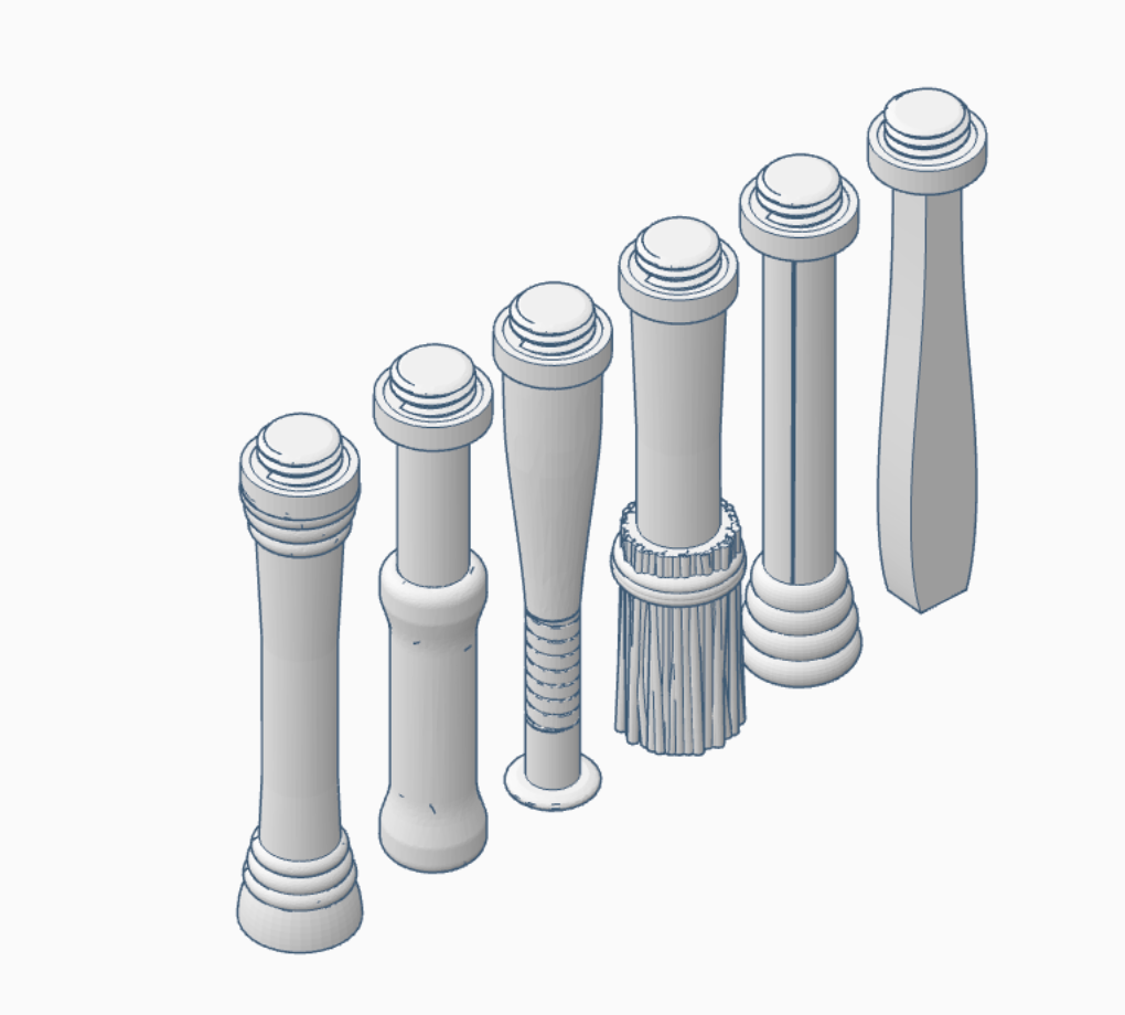 DIY Pay Wand Handle Set | Additional Digital Files | 6 Wand Styles | STL/3MF Files