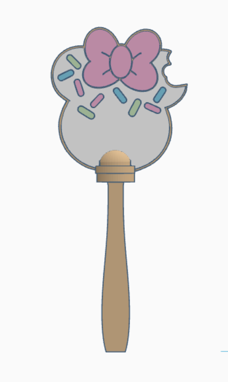 MM Bitten Ice Cream Pay Wand 3MF File | Ready-to-Print Payment Wand Digital Download