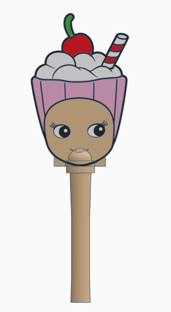 SA Cherry Milkshake Pay Wand 3MF File | Ready-to-Print Payment Wand Digital Download