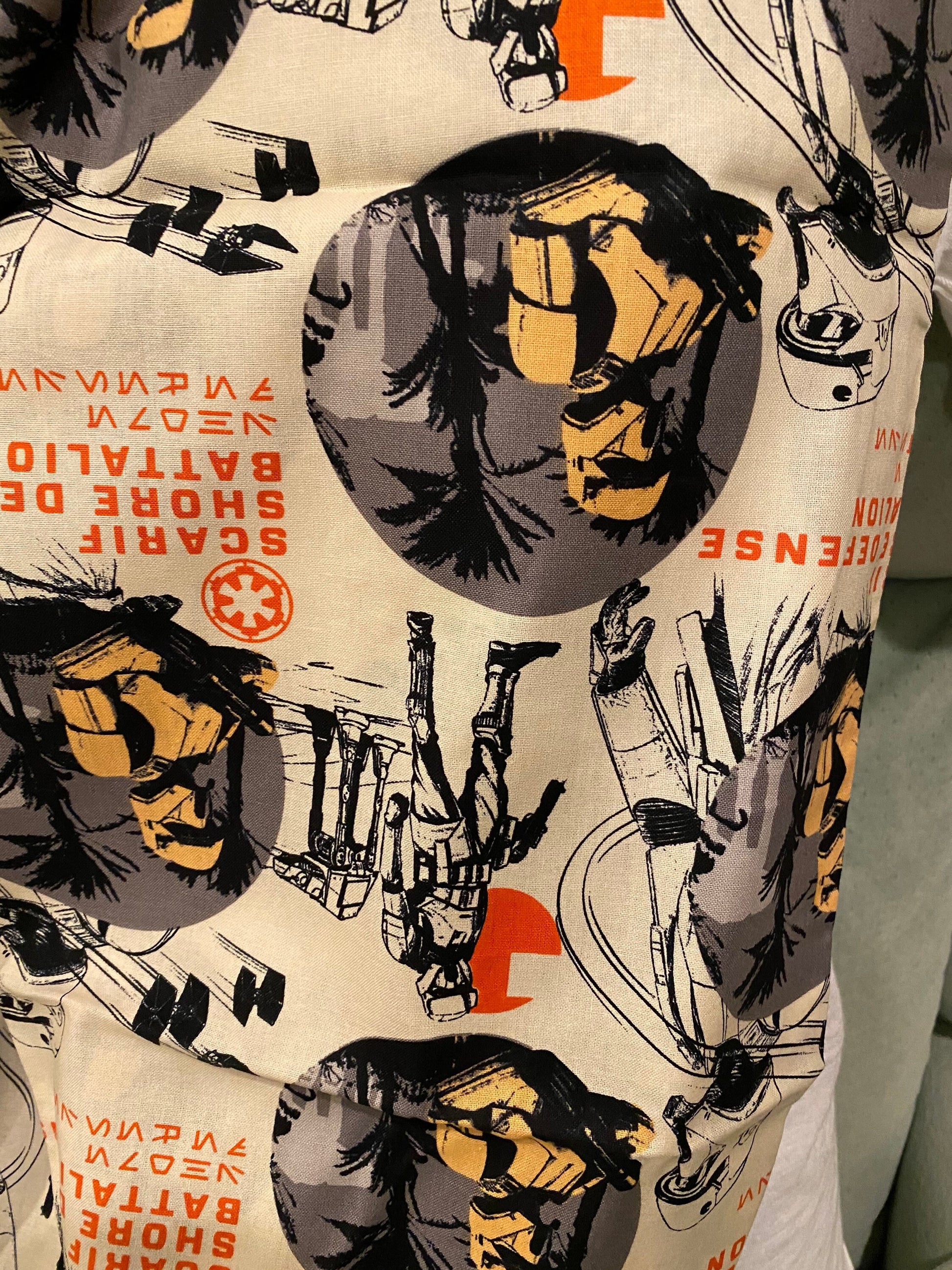 Handmade Star Wars Infinity Scarf: Shore Defense Battalion Print