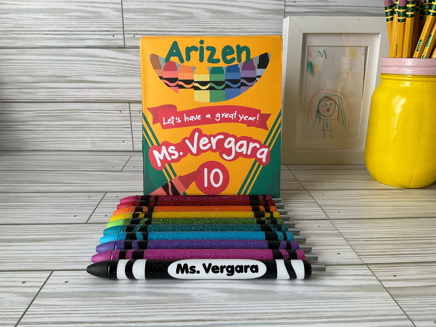 Personalized Teacher Pen Set – Custom Name Pens With Gift Box | Teacher Appreciation Gift
