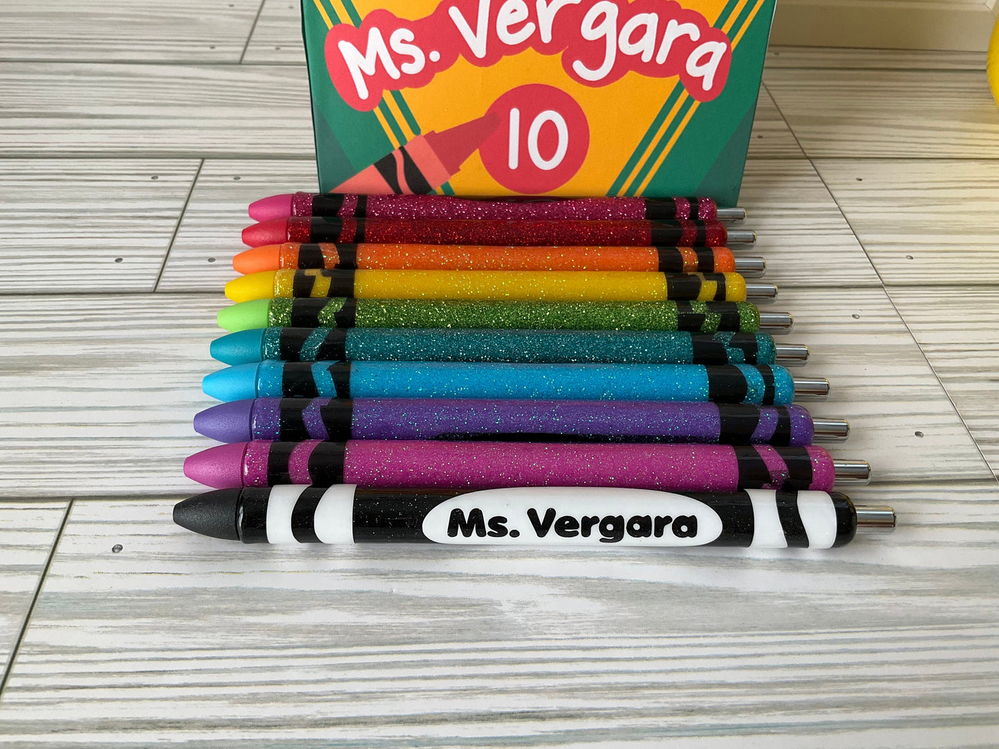 Personalized Teacher Pen Set – Custom Name Pens With Gift Box | Teacher Appreciation Gift