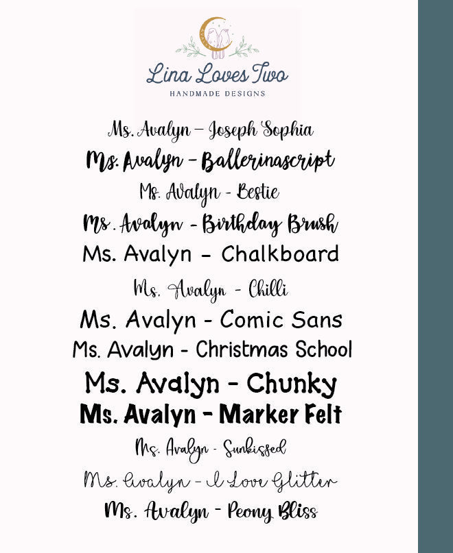 Personalized Teacher Glitter Pens - Pencil Design, Set of 3 by Lina Loves Two, handmade in Los Angeles CA