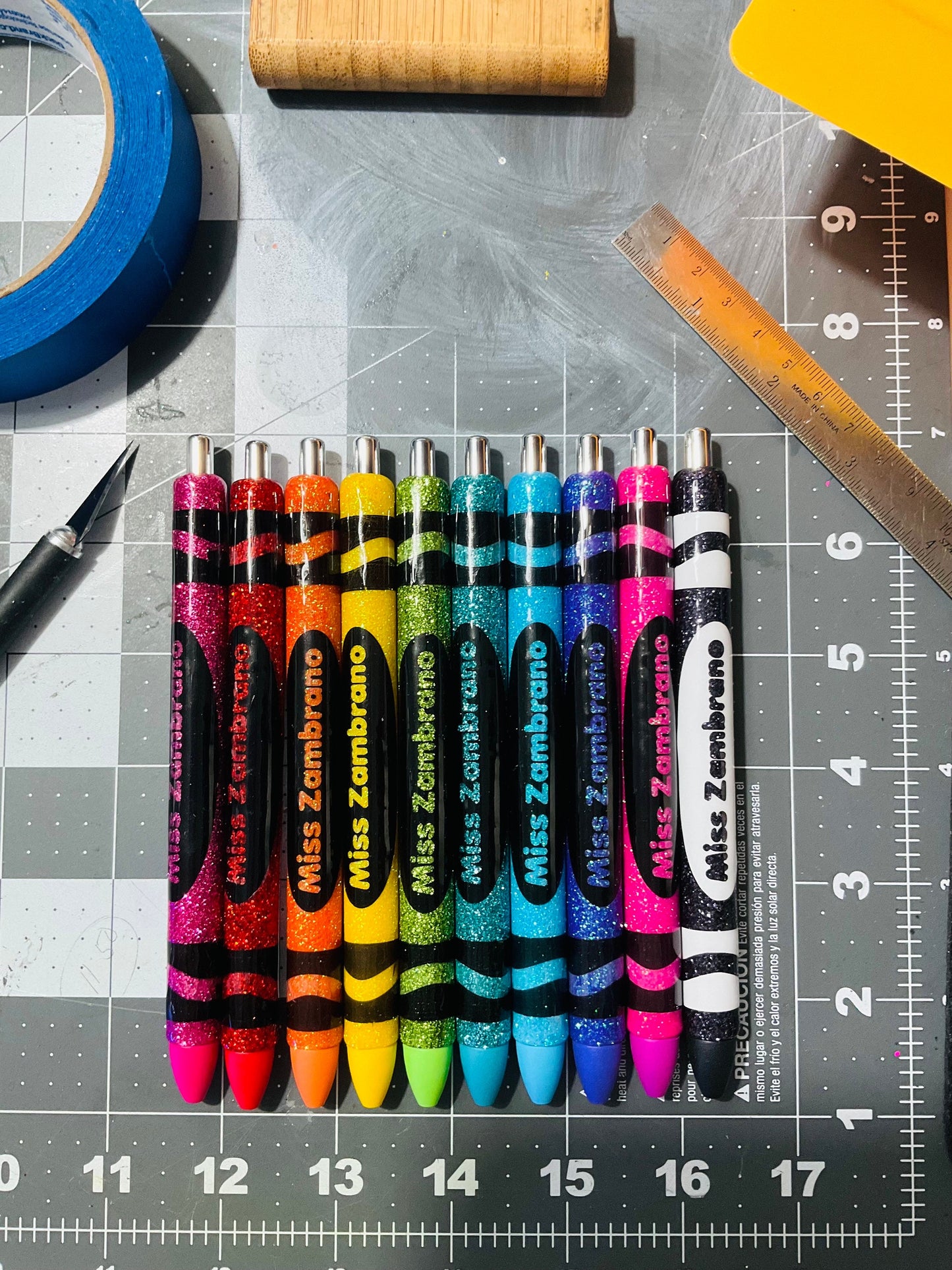 Personalized Teacher Pen Set – Custom Name Pens With Gift Box | Teacher Appreciation Gift