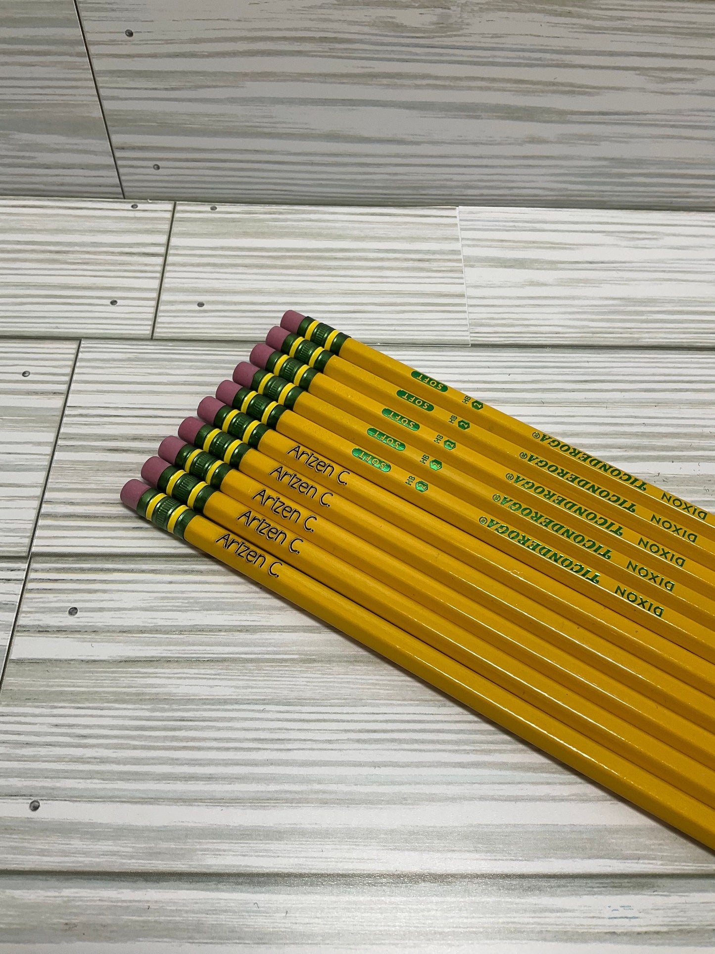 Personalized Ticonderoga Pencils: Engraved School Supplies (Set of 10)