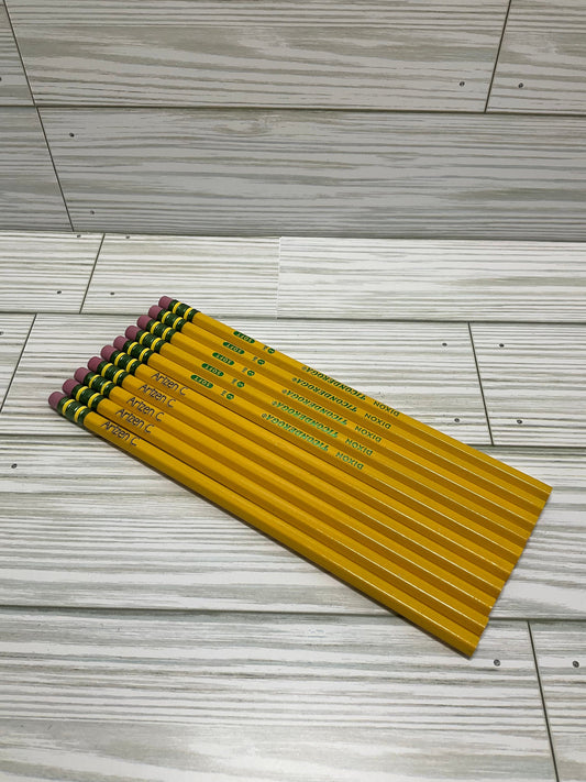Personalized Ticonderoga Pencils: Engraved School Supplies (Set of 10)