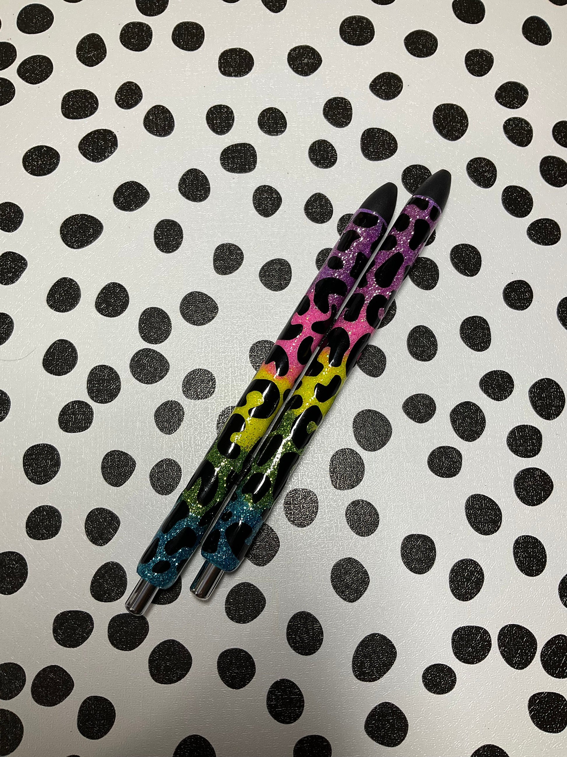 x3 Glitter Color Personalized Pens | Unique Teacher Gifts | Custom Teacher Appreciation Gift | Grading Pens by Lina Loves Two, handmade in Los Angeles CA