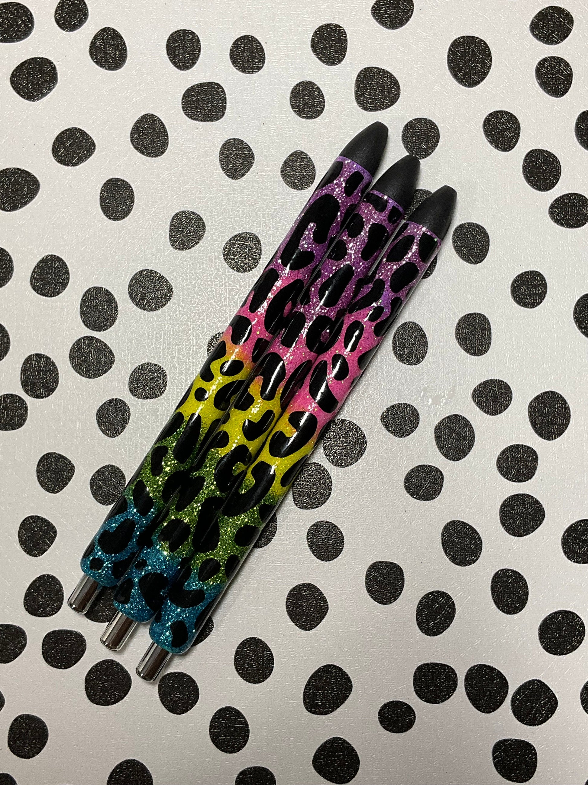 x3 Glitter Color Personalized Pens | Unique Teacher Gifts | Custom Teacher Appreciation Gift | Grading Pens by Lina Loves Two, handmade in Los Angeles CA