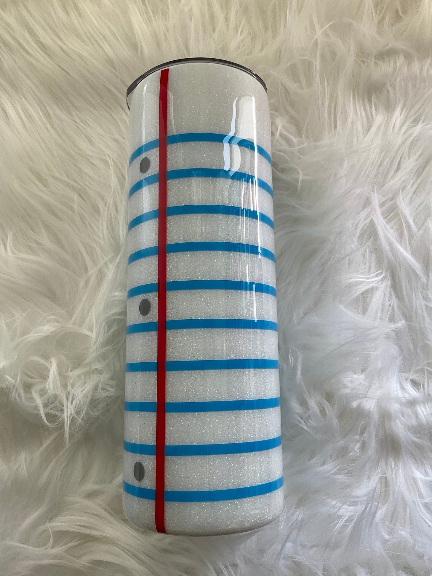Teacher Tumbler: Stainless Steel Pencil & Notebook Design (20 oz)