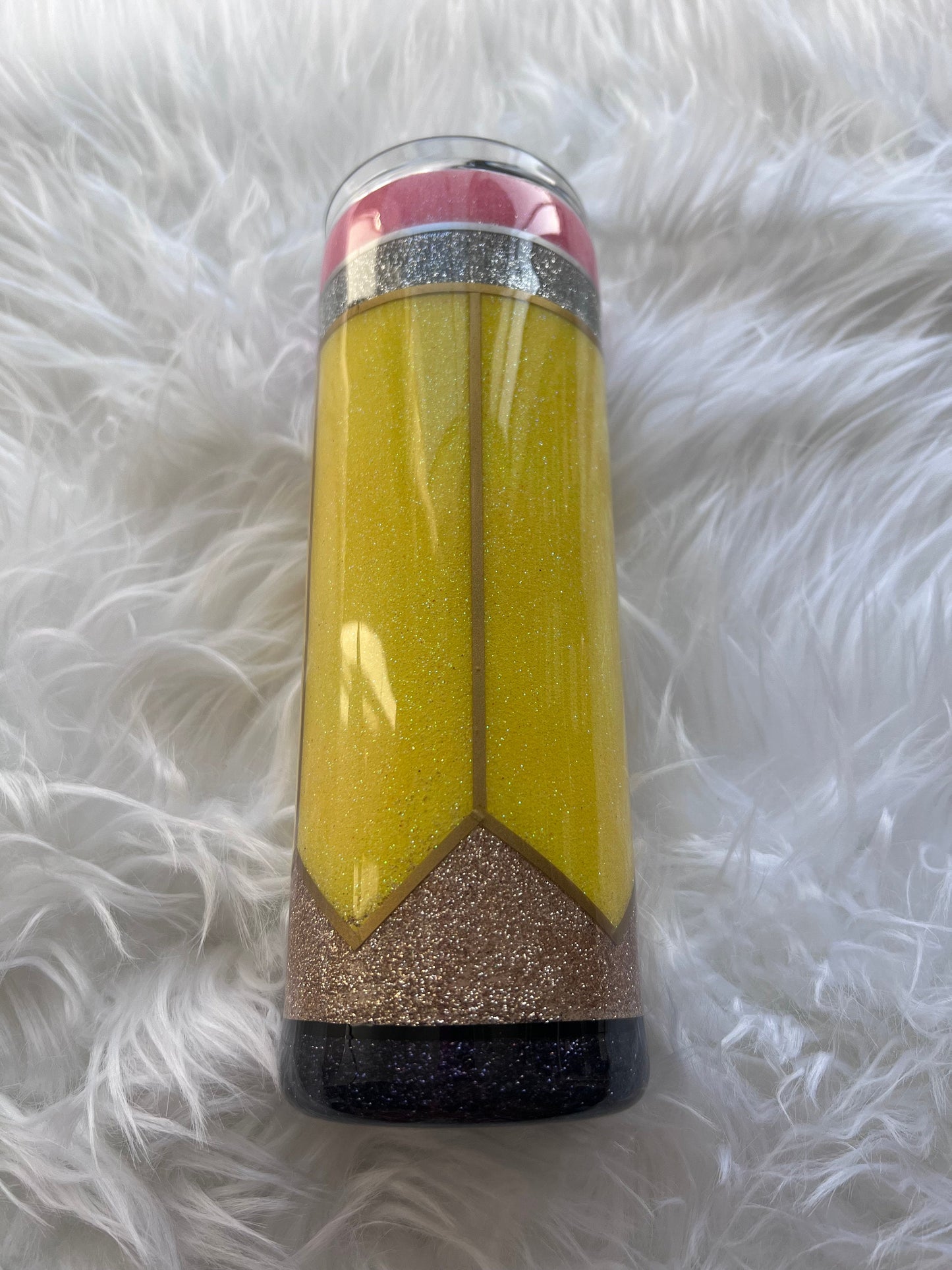 Teacher Tumbler: Stainless Steel Pencil & Notebook Design (20 oz)