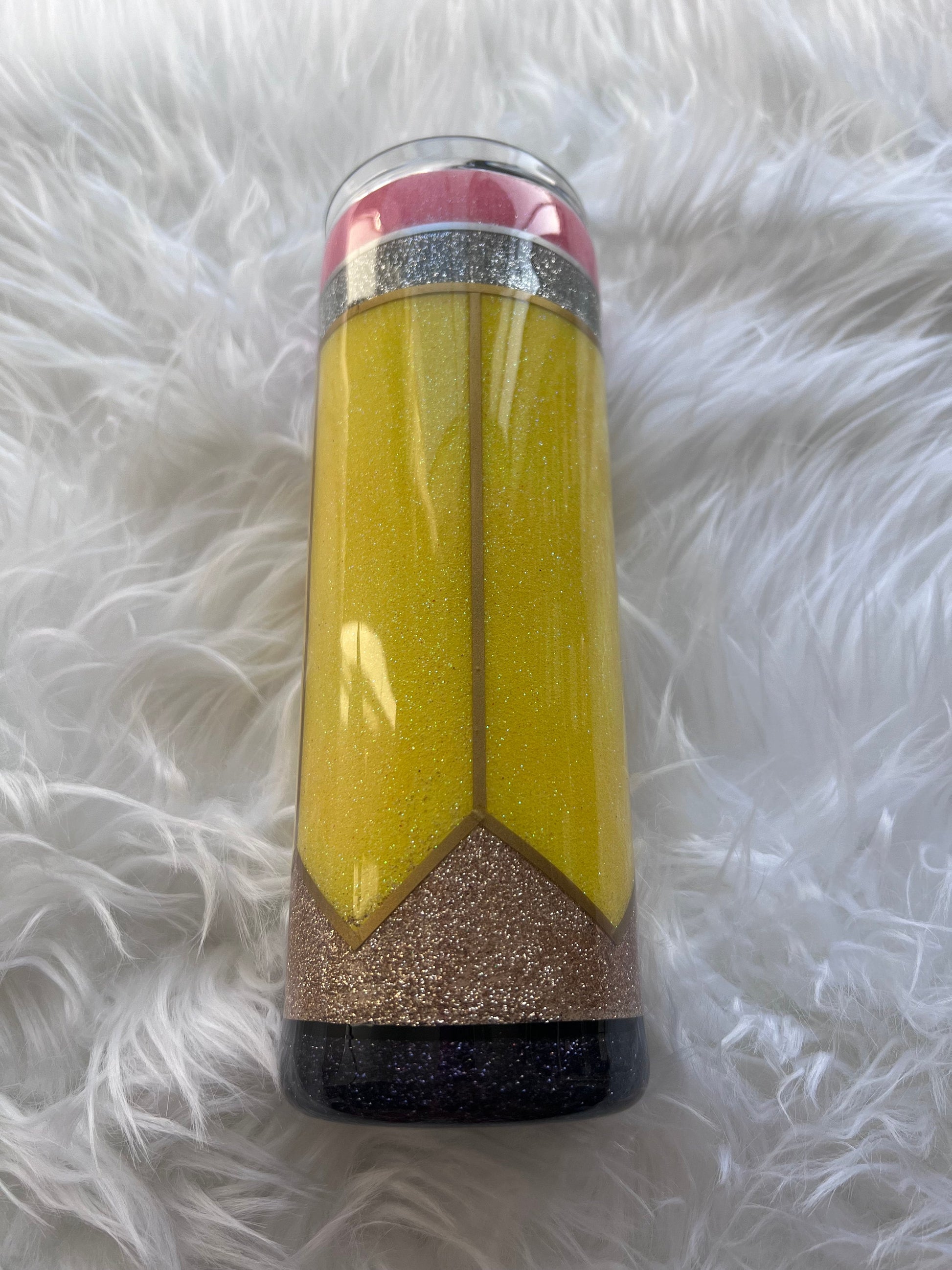 Teacher Tumbler: Stainless Steel Pencil & Notebook Design (20 oz)