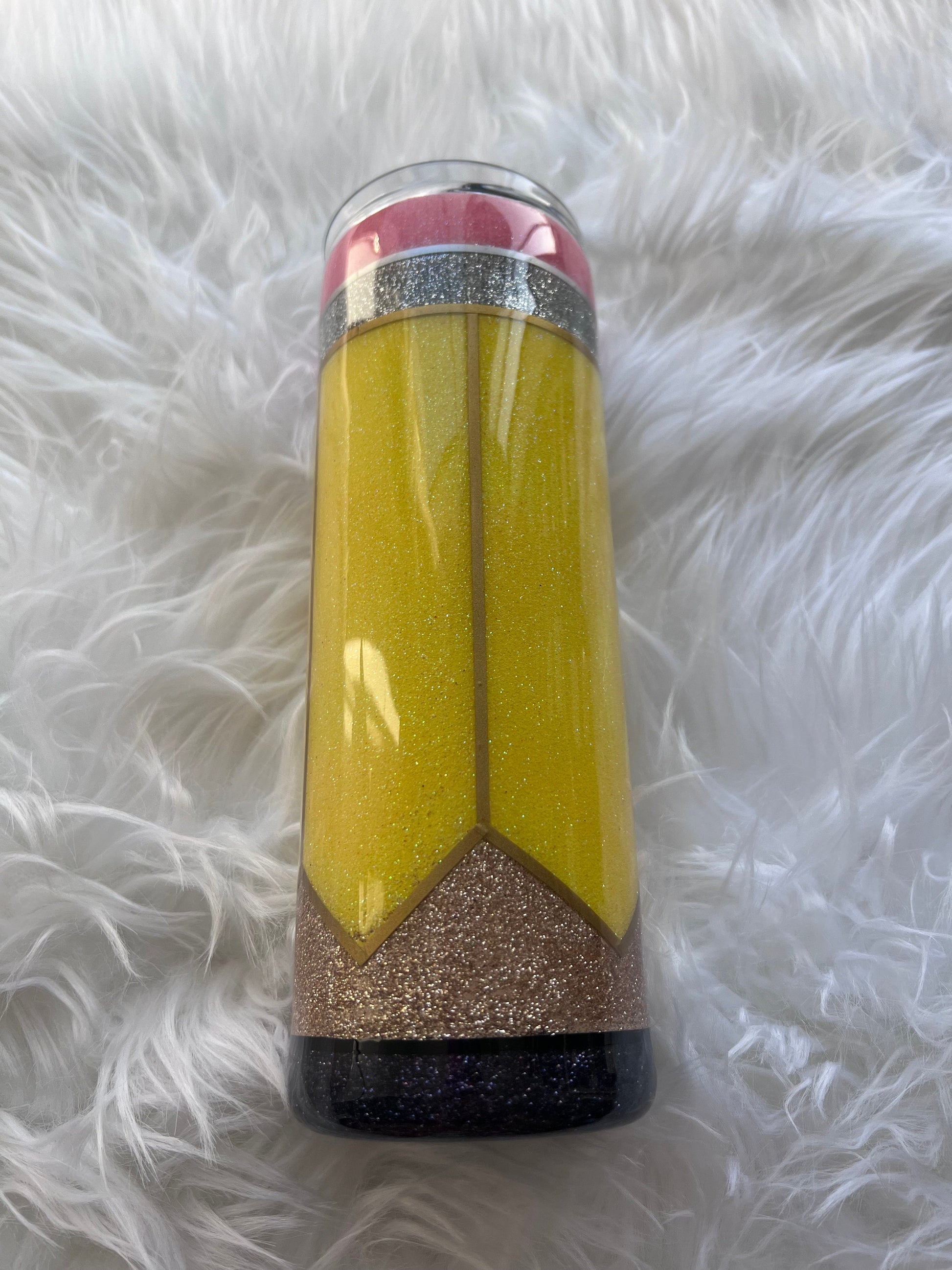 Teacher Tumbler: Stainless Steel Pencil & Notebook Design (20 oz)