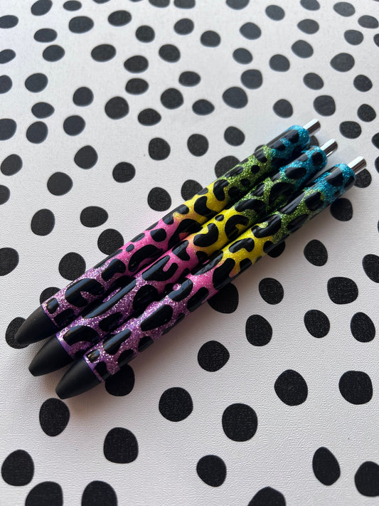 x3 Glitter Color Personalized Pens | Unique Teacher Gifts | Custom Teacher Appreciation Gift | Grading Pens by Lina Loves Two, handmade in Los Angeles CA