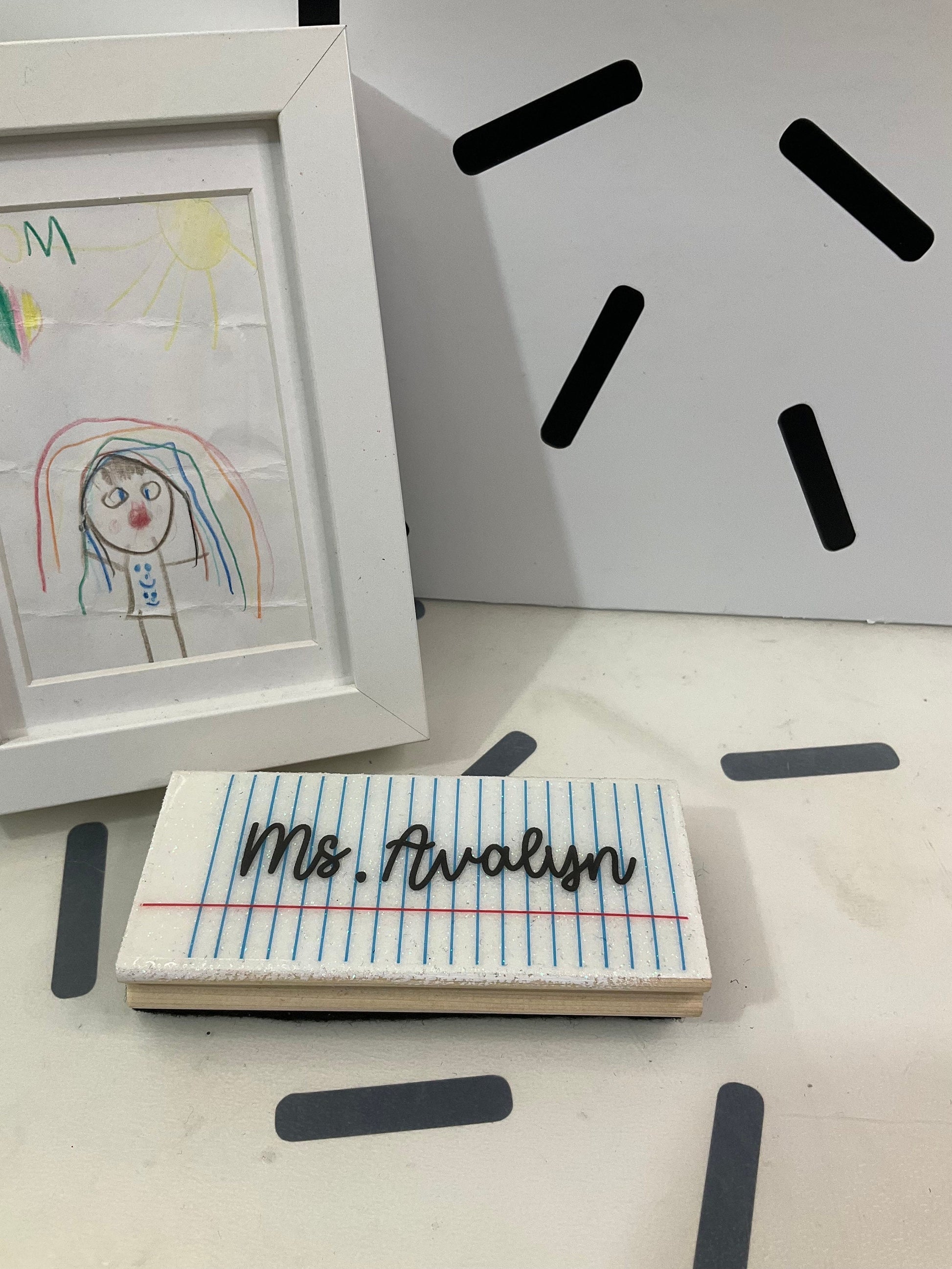 Personalized Board Eraser | Pencil Eraser | Glitter Eraser | Customized Eraser | Crayon Eraser | Teacher Epoxy Resin Eraser Board