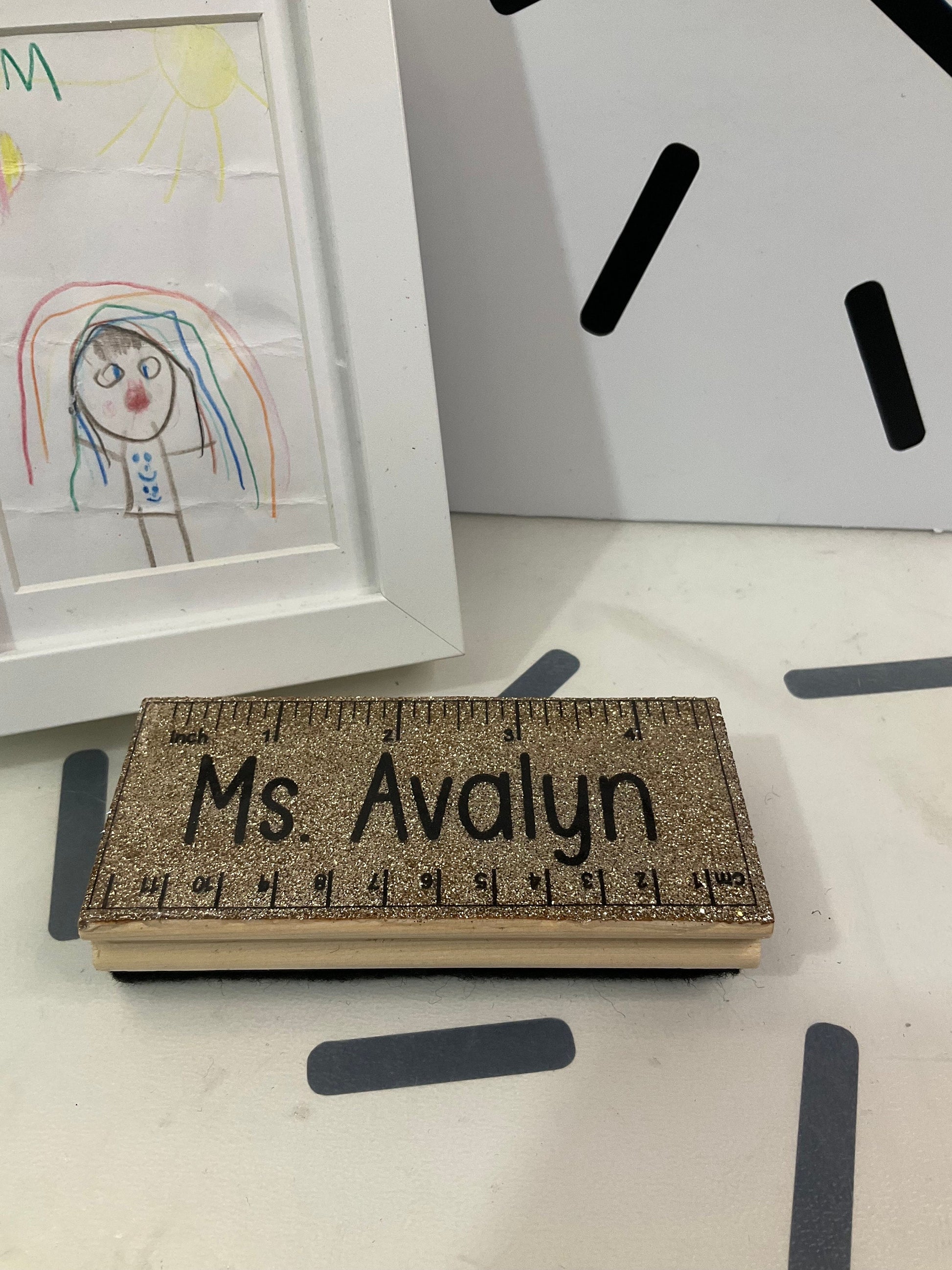 Personalized Board Eraser | Pencil Eraser | Glitter Eraser | Customized Eraser | Crayon Eraser | Teacher Epoxy Resin Eraser Board