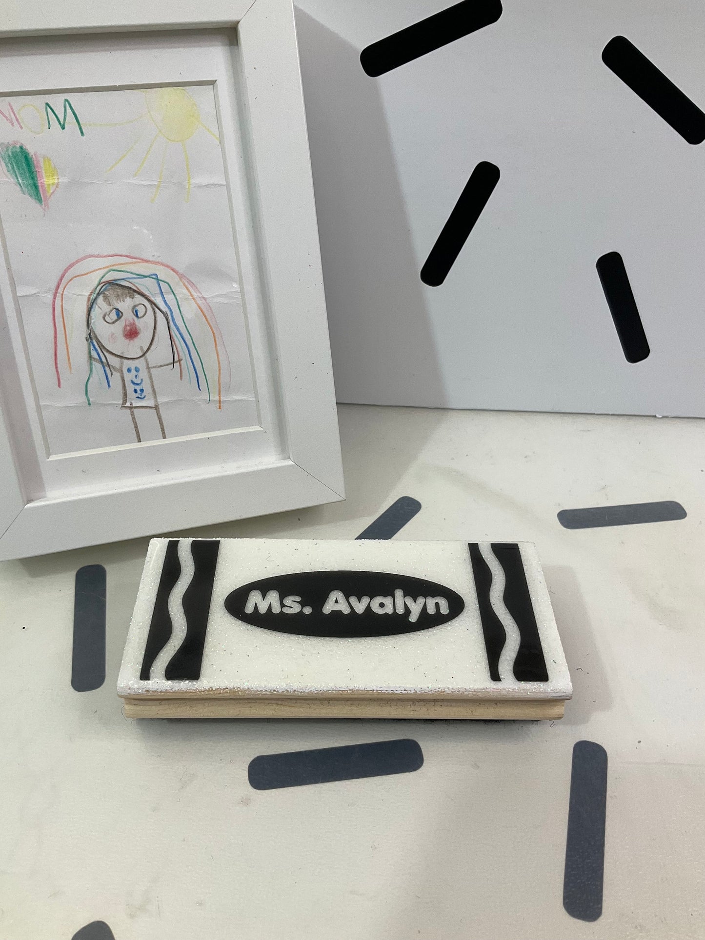 Personalized Board Eraser | Pencil Eraser | Glitter Eraser | Customized Eraser | Crayon Eraser | Teacher Epoxy Resin Eraser Board