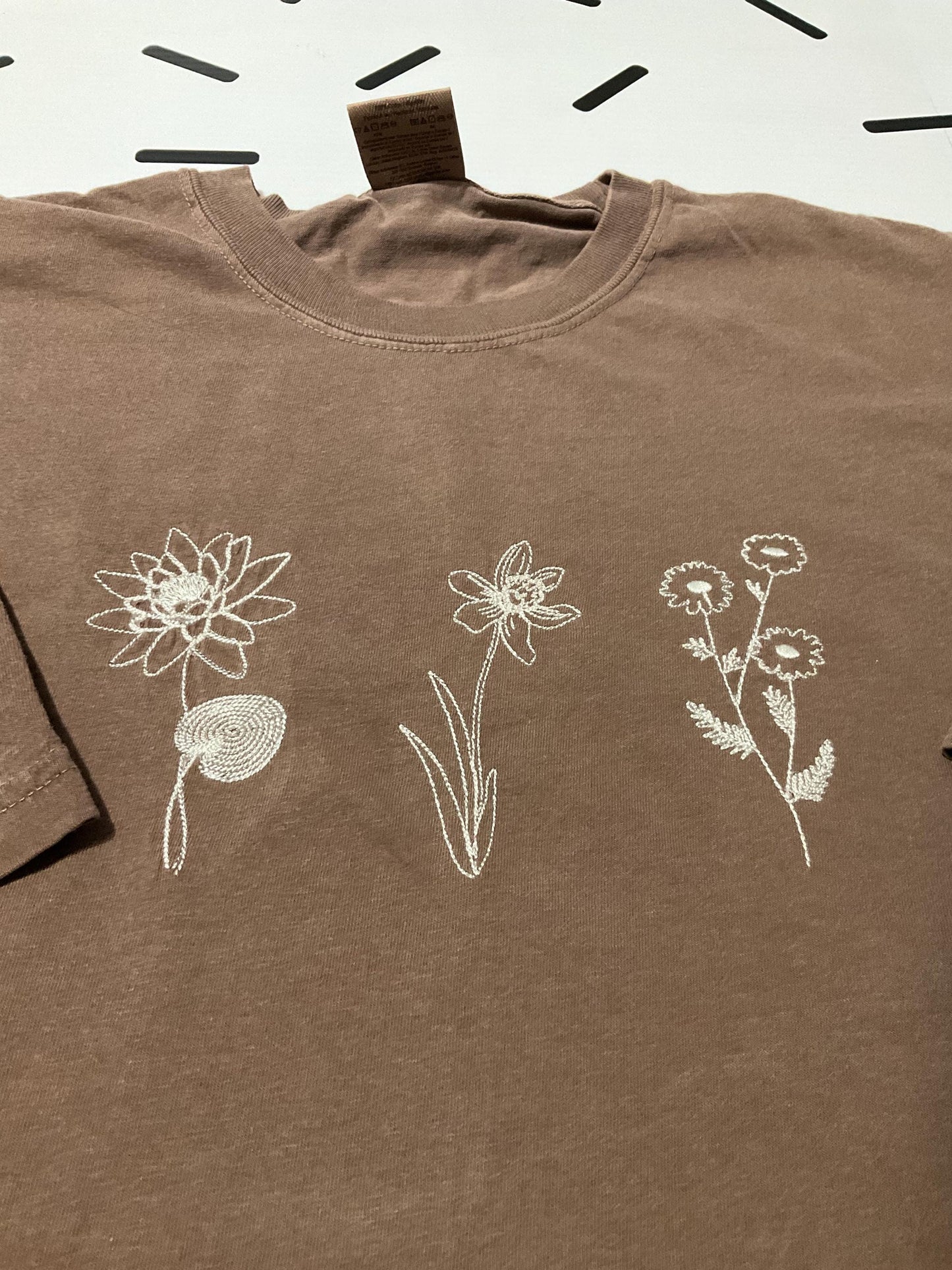 Custom Embroidered Birth Month Flower Sweatshirt: Personalized Birthday Gift