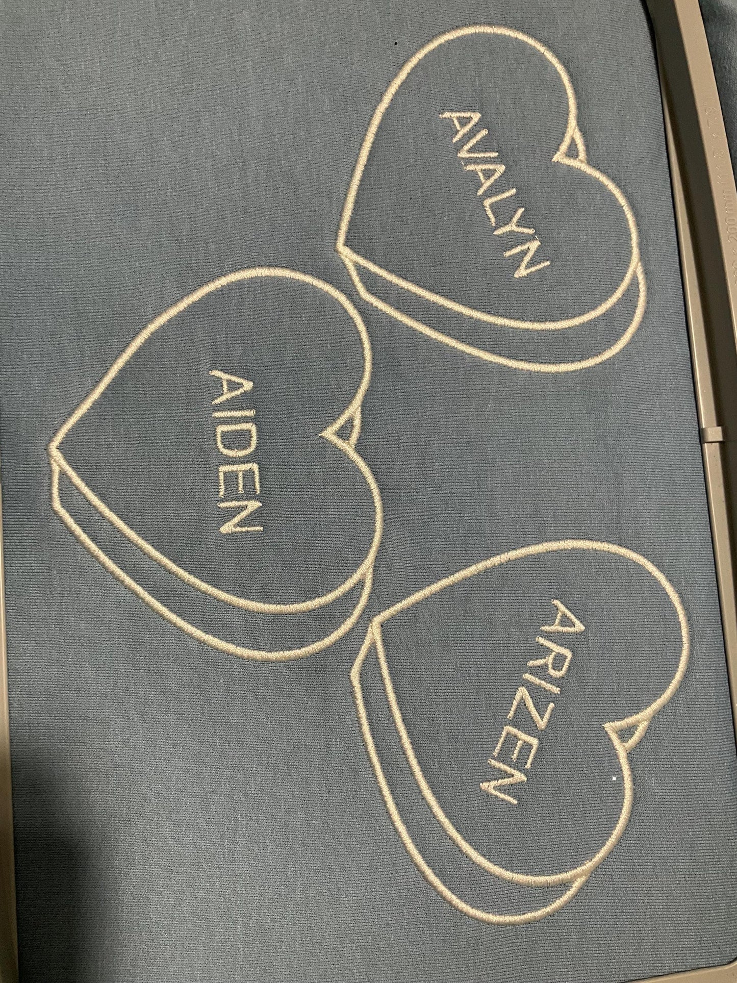 Custom Embroidered Valentine Sweatshirt | Personalized Candy Hearts | Valentine Gift | Boyfriend Gift | Couples Gift | Personalized Gift