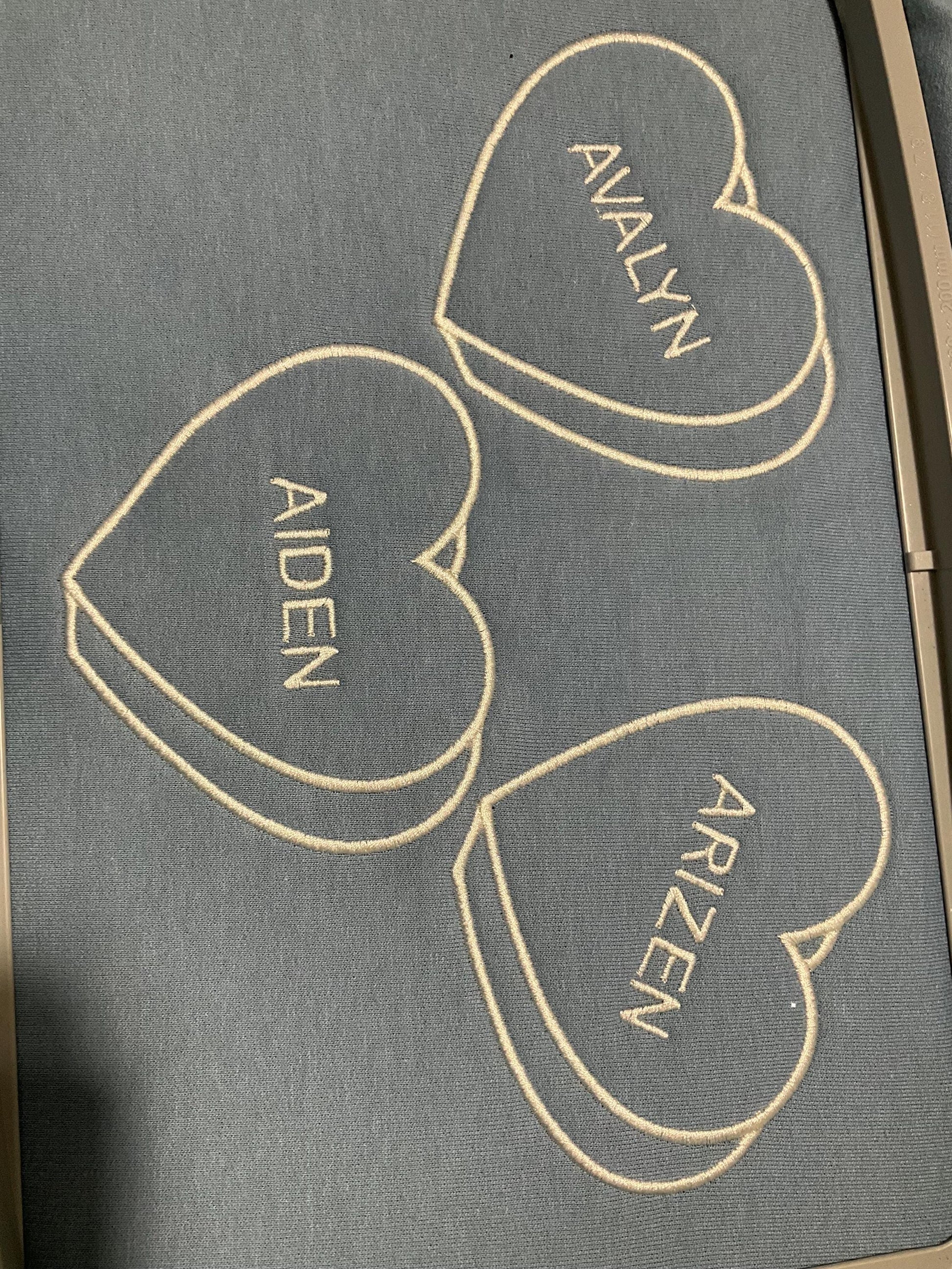 Custom Embroidered Valentine Sweatshirt | Personalized Candy Hearts | Valentine Gift | Boyfriend Gift | Couples Gift | Personalized Gift