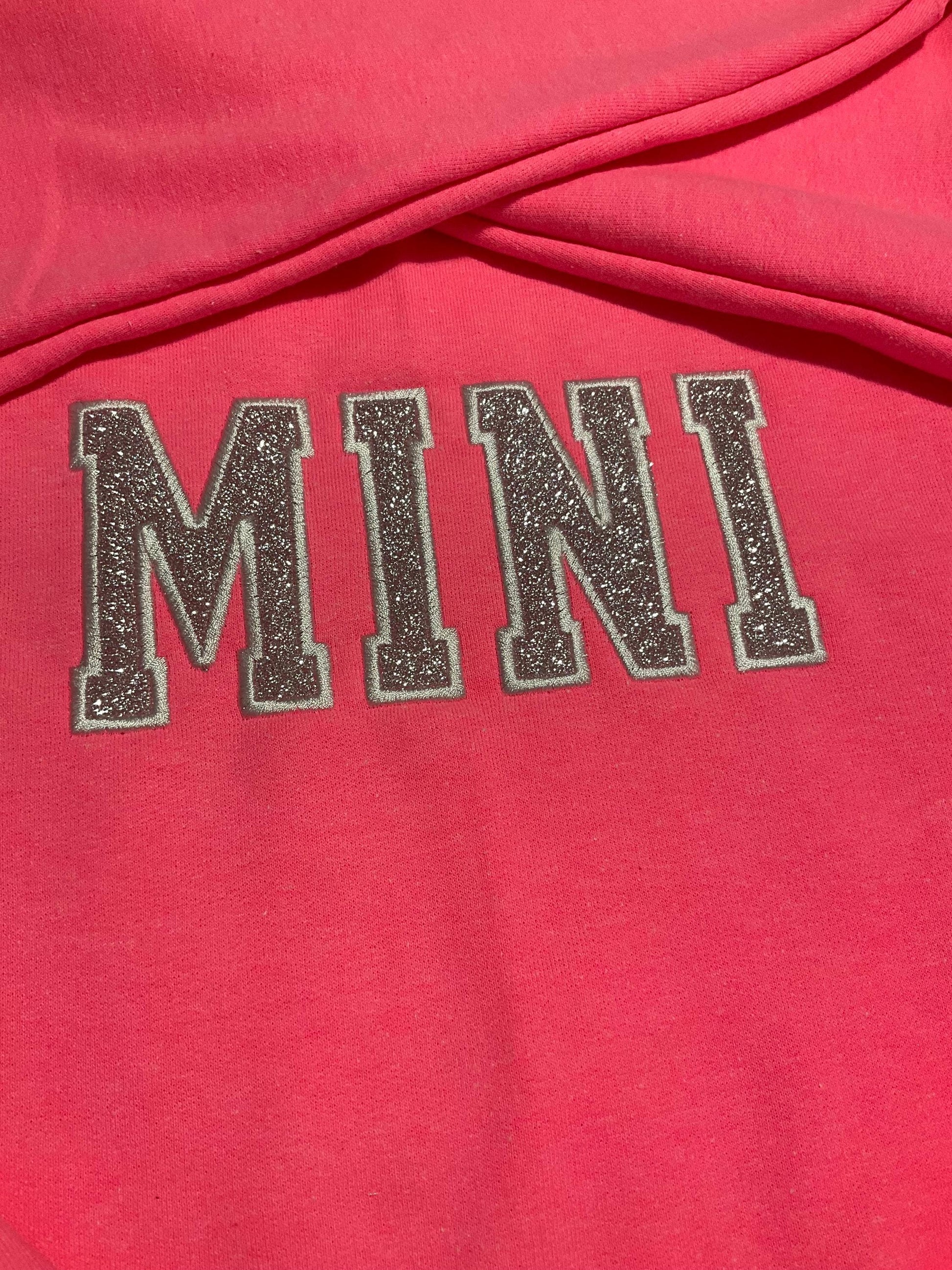 Embroidered Glitter Bow Mama and Mini Sweatshirt Set