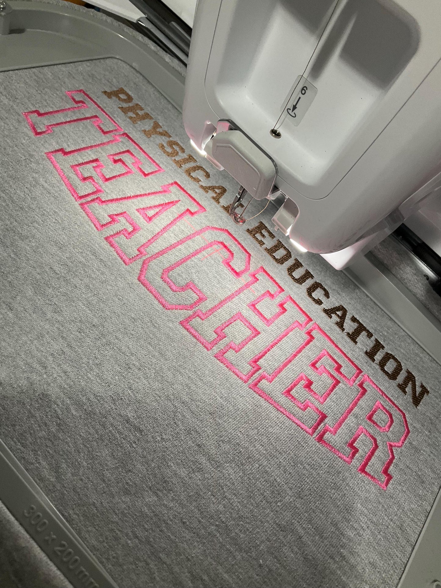 Custom Embroidered Teacher Sweatshirt: Personalized Subject Crewneck