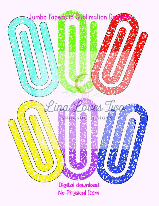Composition Jumbo Paperclip PNG: School Clipart (Digital Download)