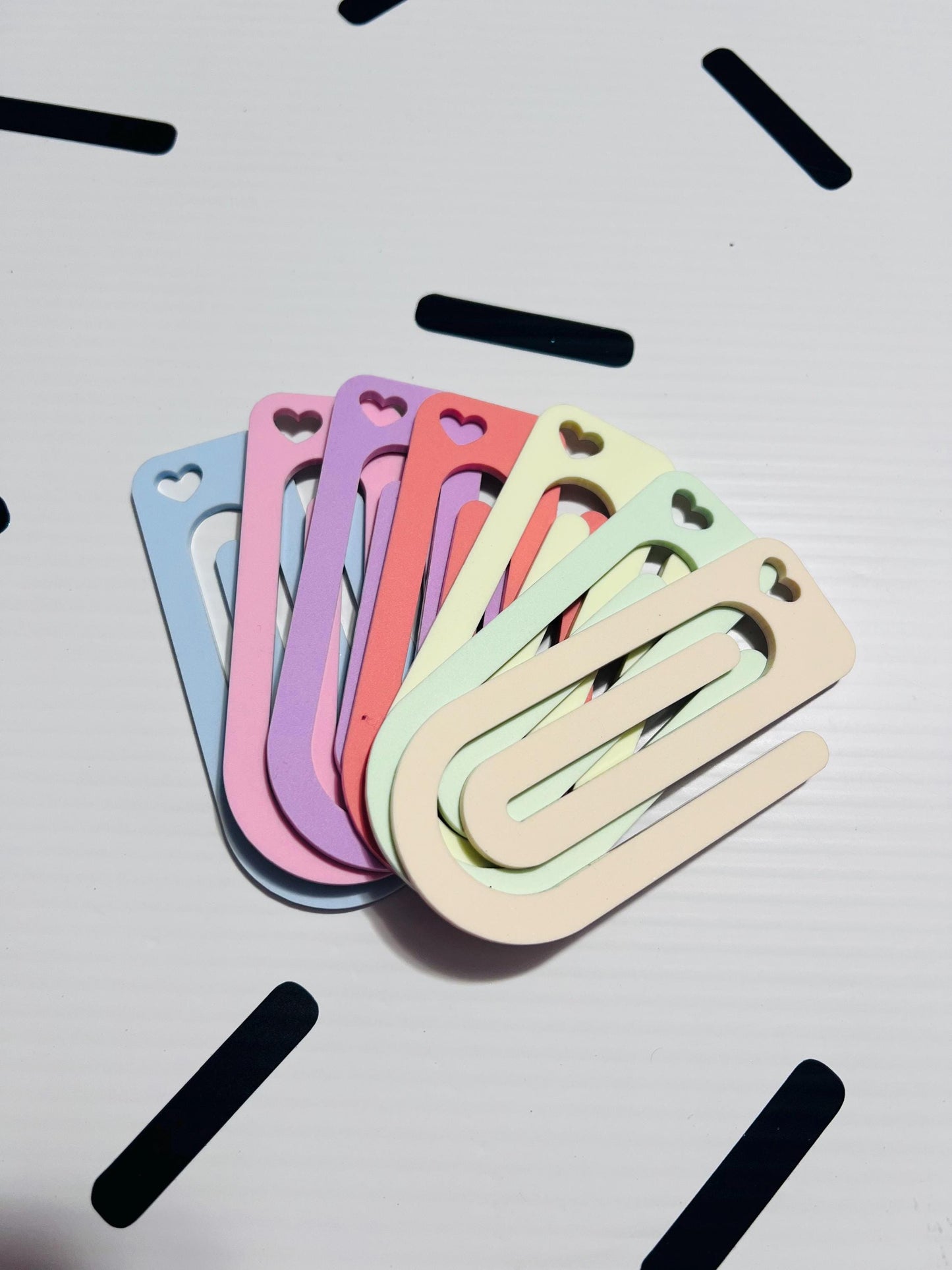 Jumbo Heart Paperclip: Pastel Planner Clip, Journal Bookmark