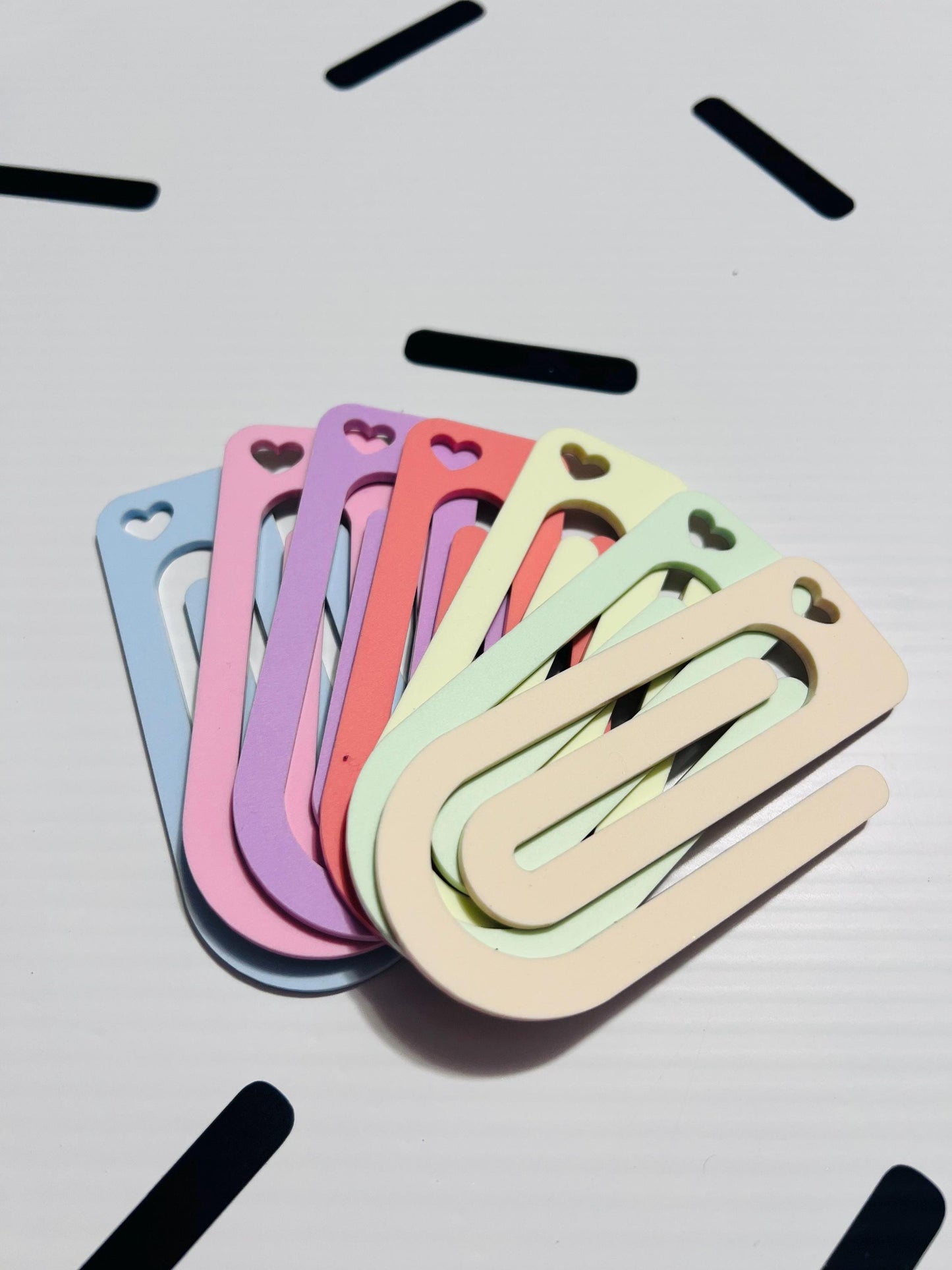Jumbo Heart Paperclip: Pastel Planner Clip, Journal Bookmark
