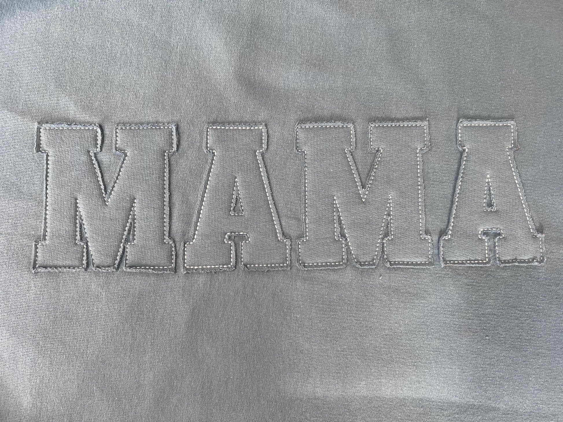 Embroidered Mama Crewneck with Kids Names on Sleeve | Personalized Mama Sweatshirt | Mama Shirt | Gift for Mom | Mother's Day or Wife Gift