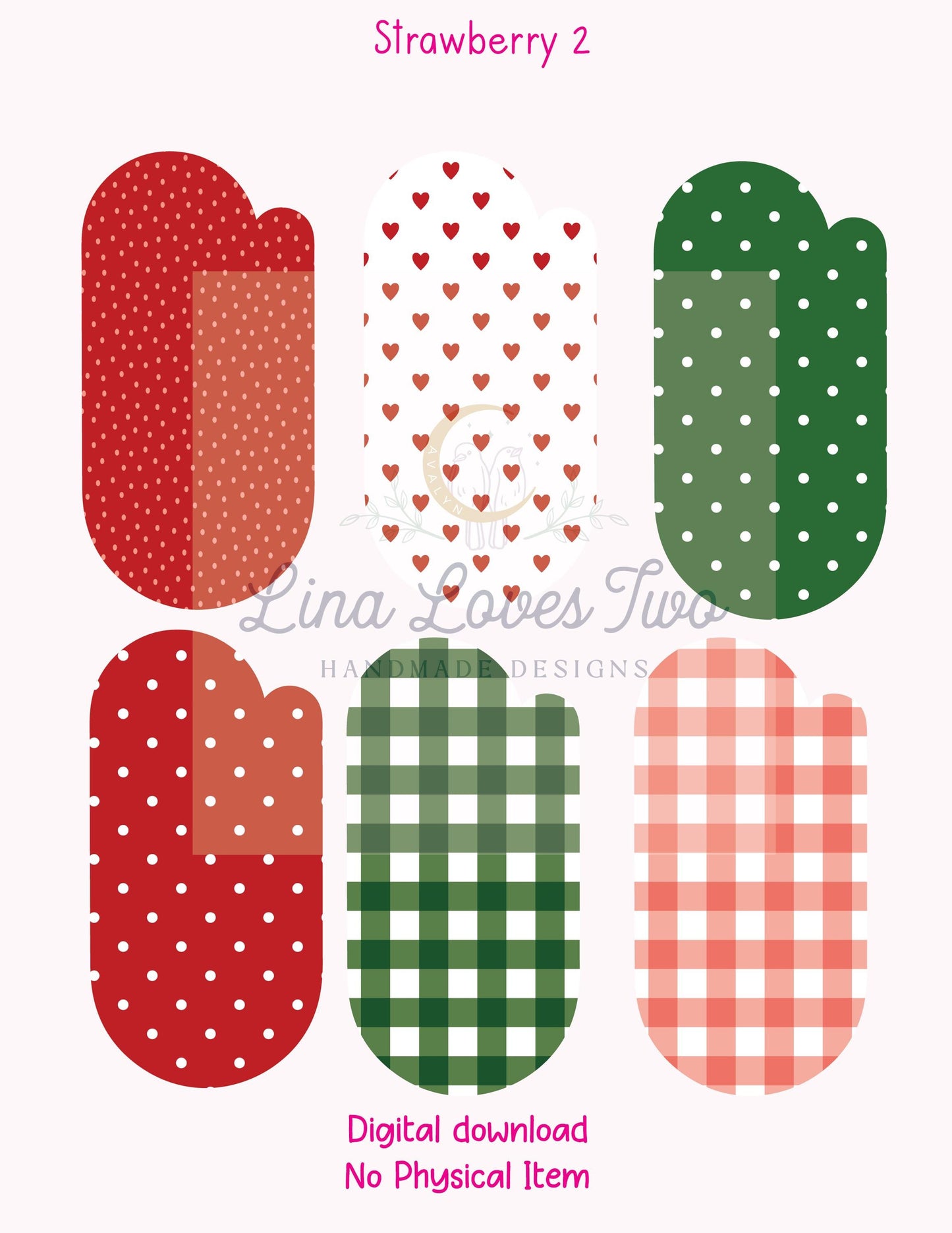 Strawberry Jumbo Paperclip PNG: Sublimation Designs (Digital Download)