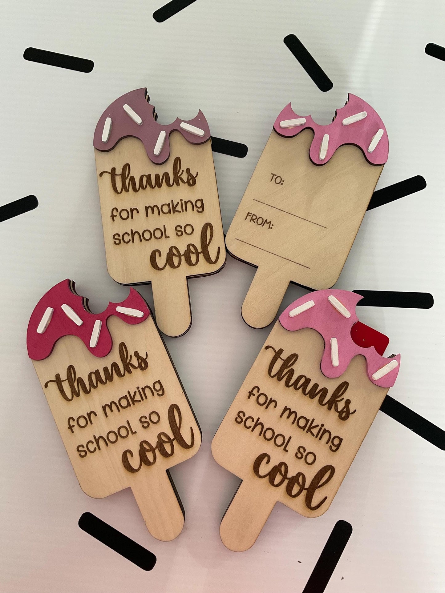 End of School Year Teacher Popsicle Gift Card Holder | Thank You | Cute Teacher Appreciation Card | Teacher Gift | Popsicle Gift Card Holder