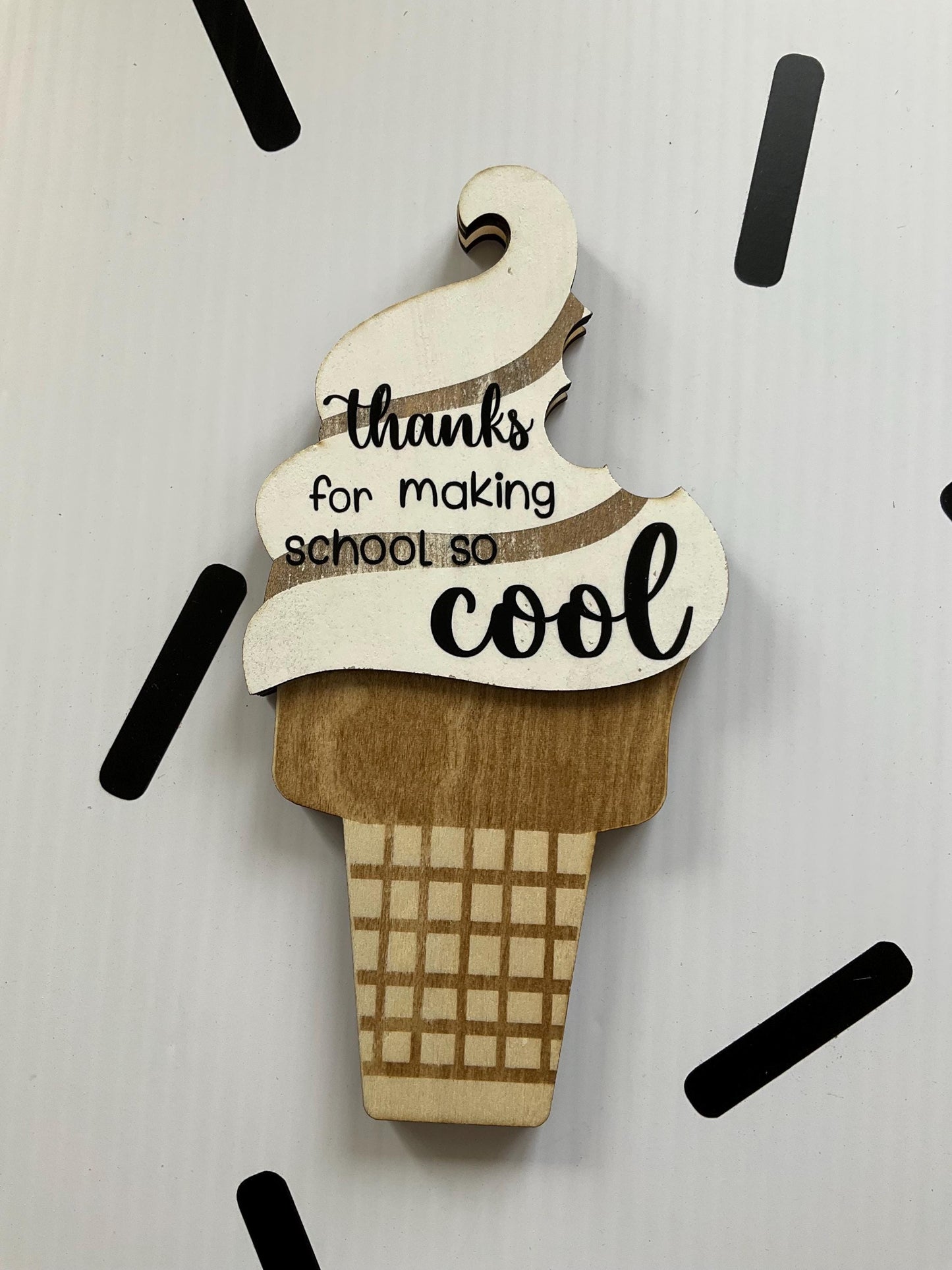 Ice Cream Gift Card Holder Magnet: Teacher Appreciation Gift